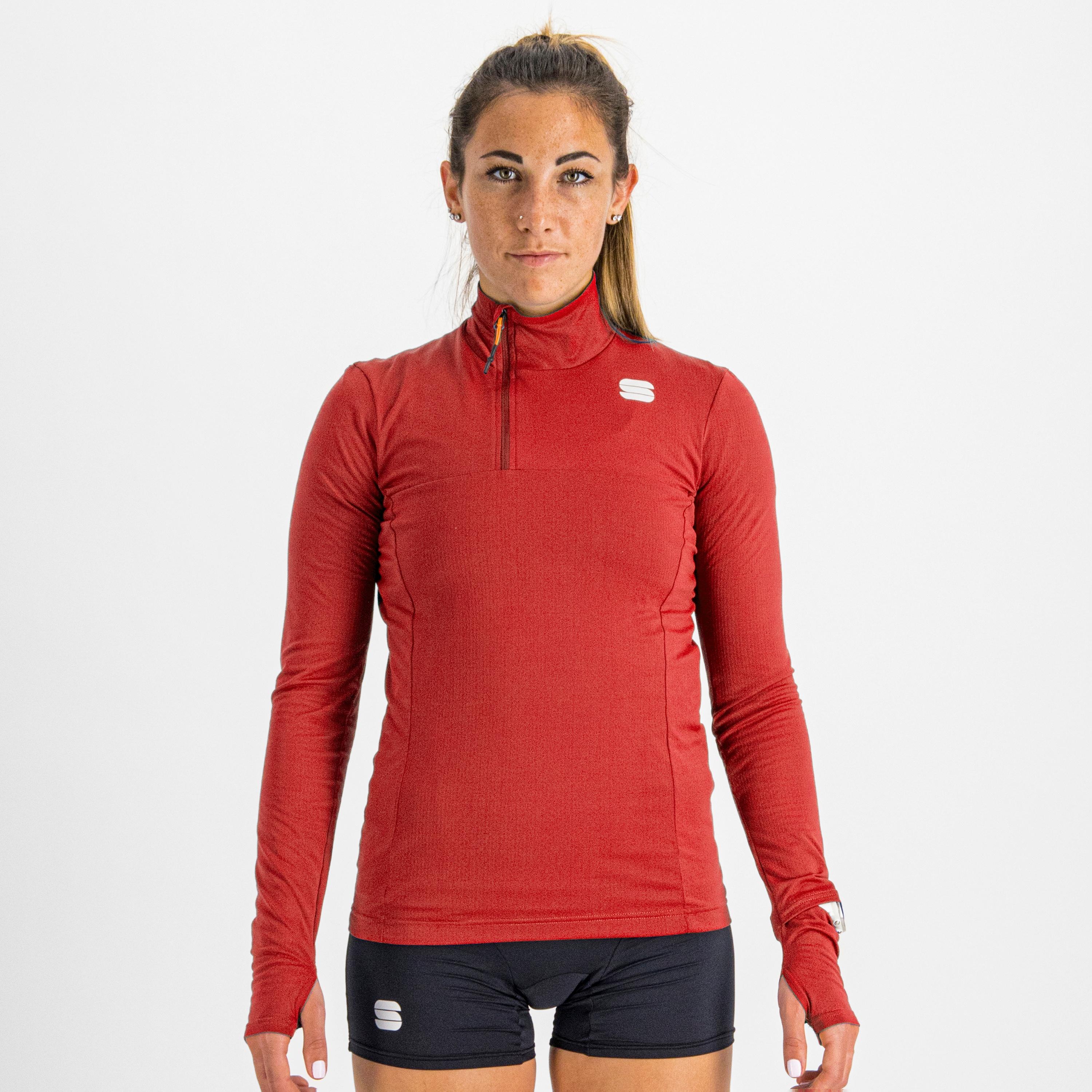 Cardio tech w jersey long sleeve - red rumba - sportful