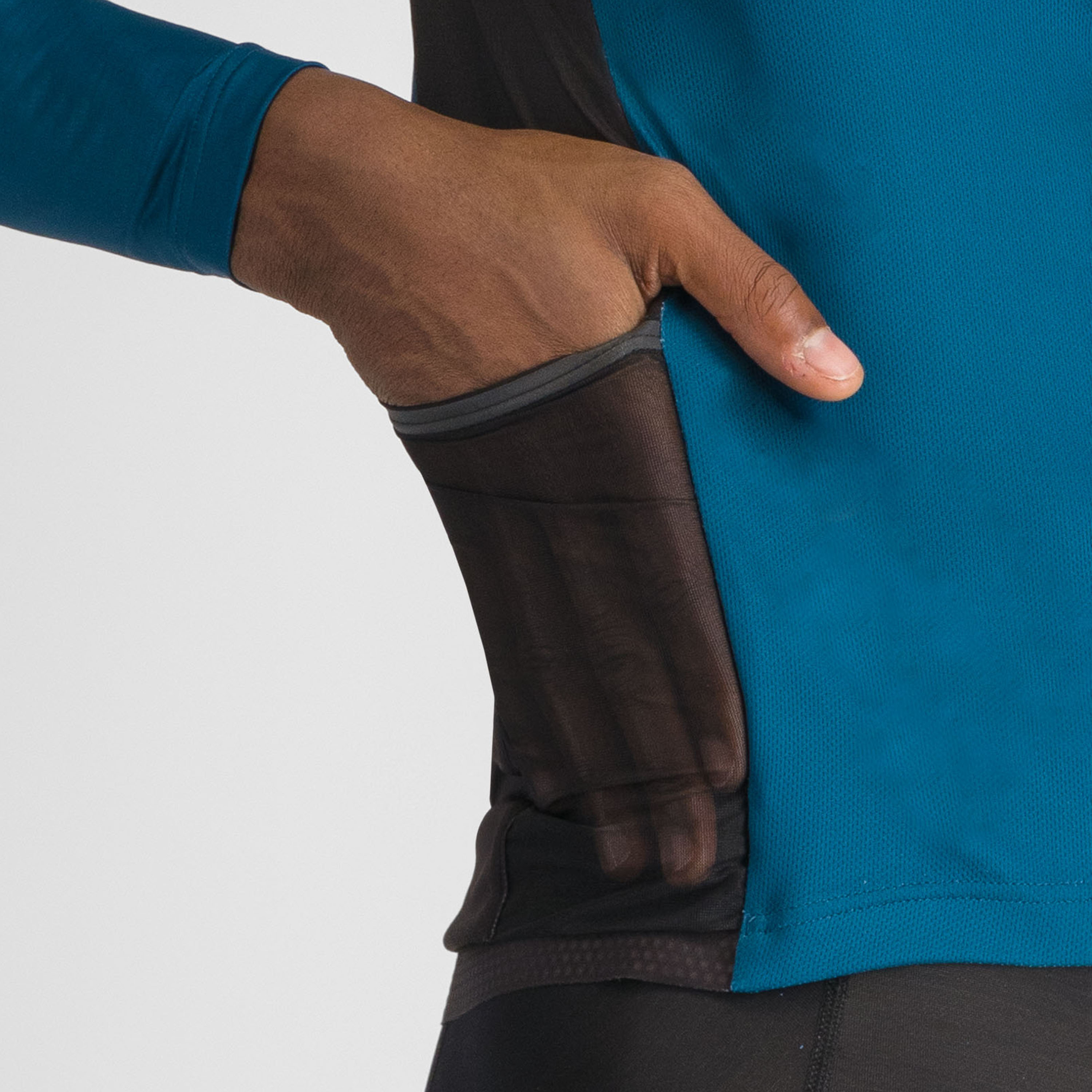 Breakout supergiara thermal jersey - teal blu shrub green black - sportful