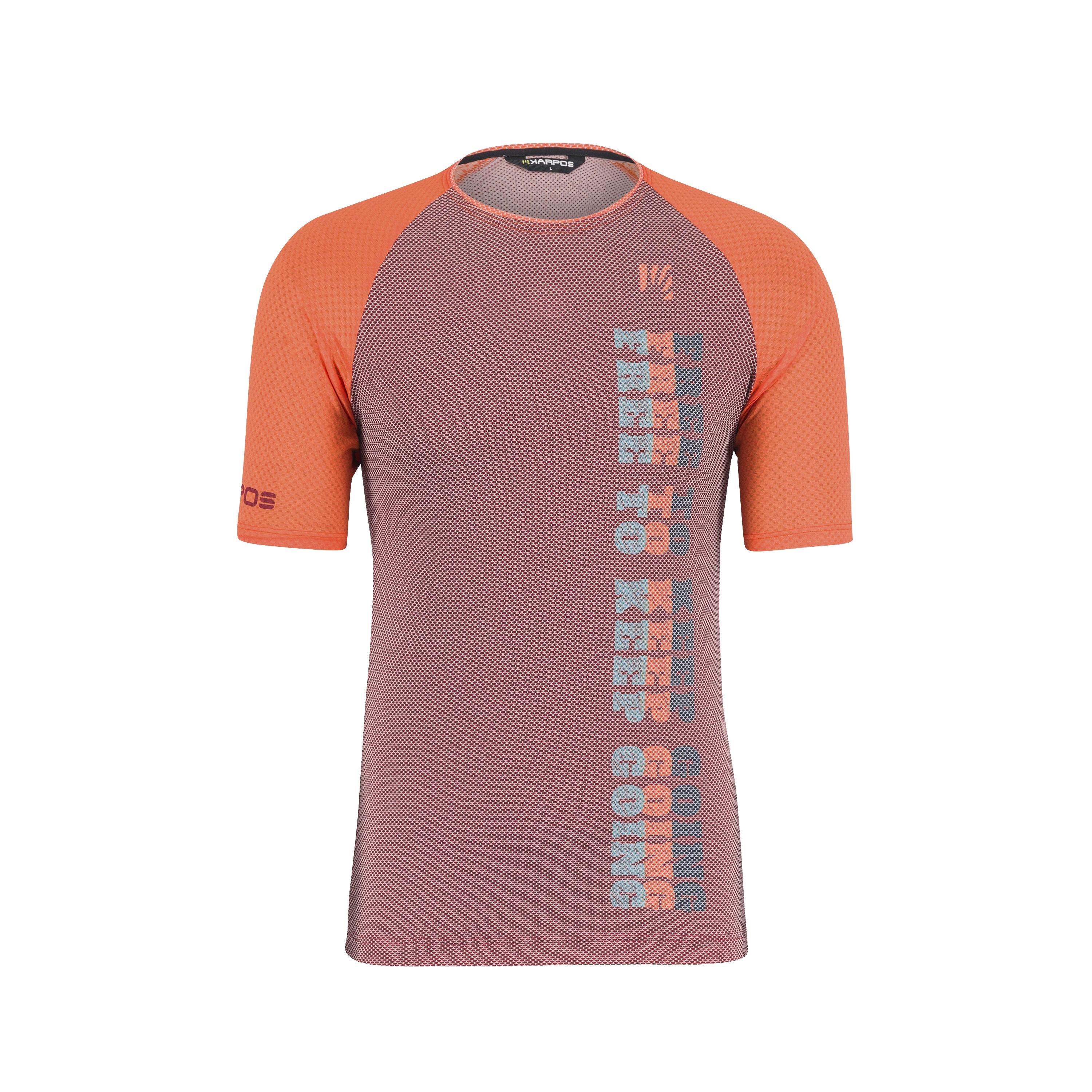 Moved evo jersey - pomegranate/scarlet ibis - karpos