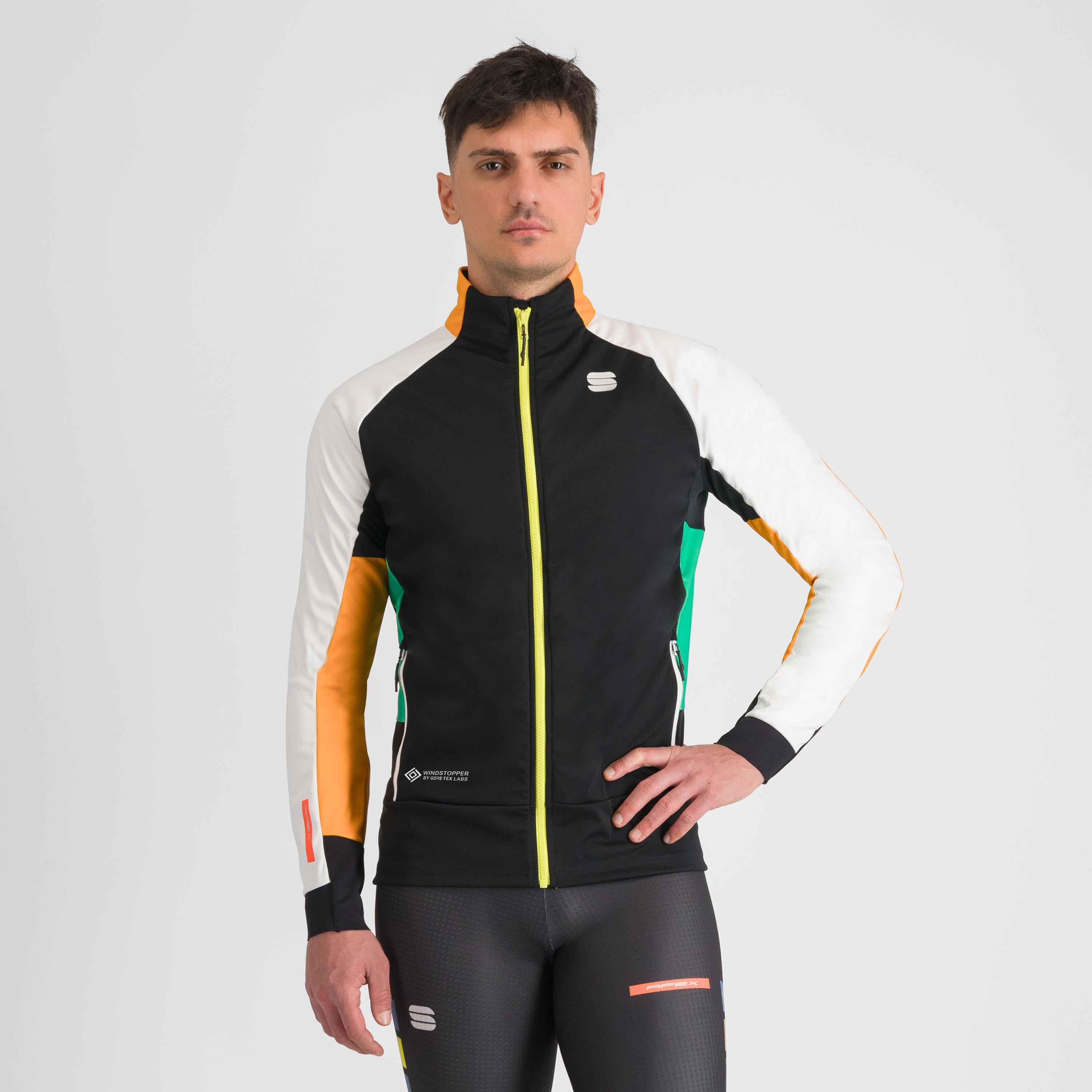 Apex jacket - black/white/green/yellow - sportful