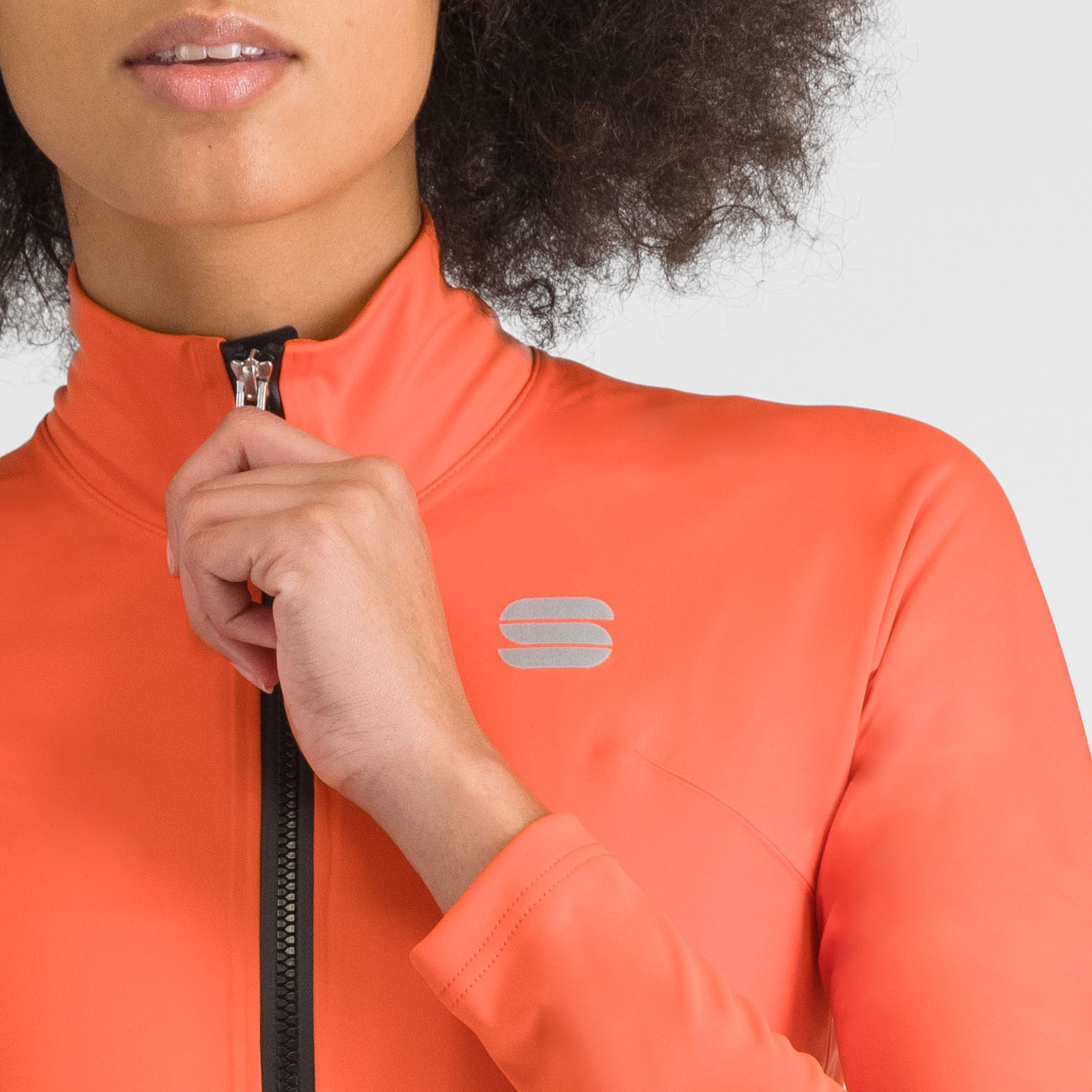 Fiandre pro 2 w jacket long sleeves - pompelmo - sportful
