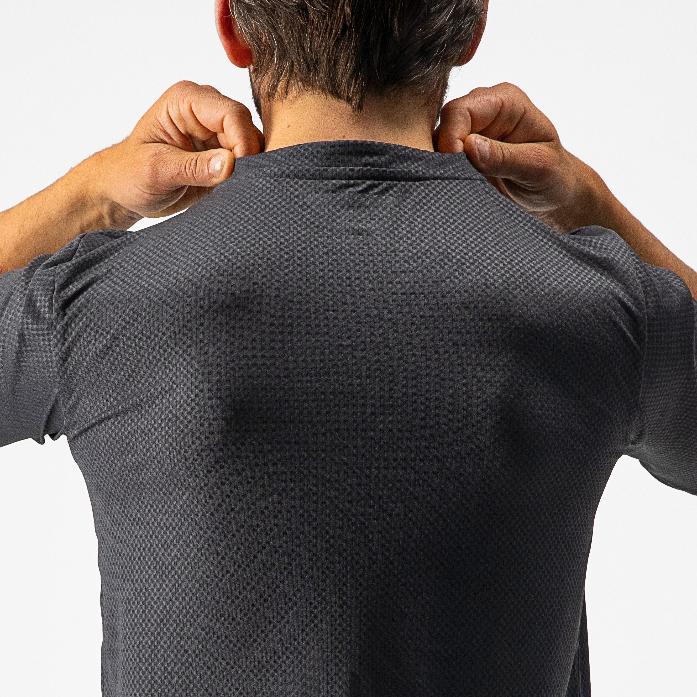 Trail tech tee - dark gray/black-electric lime - castelli