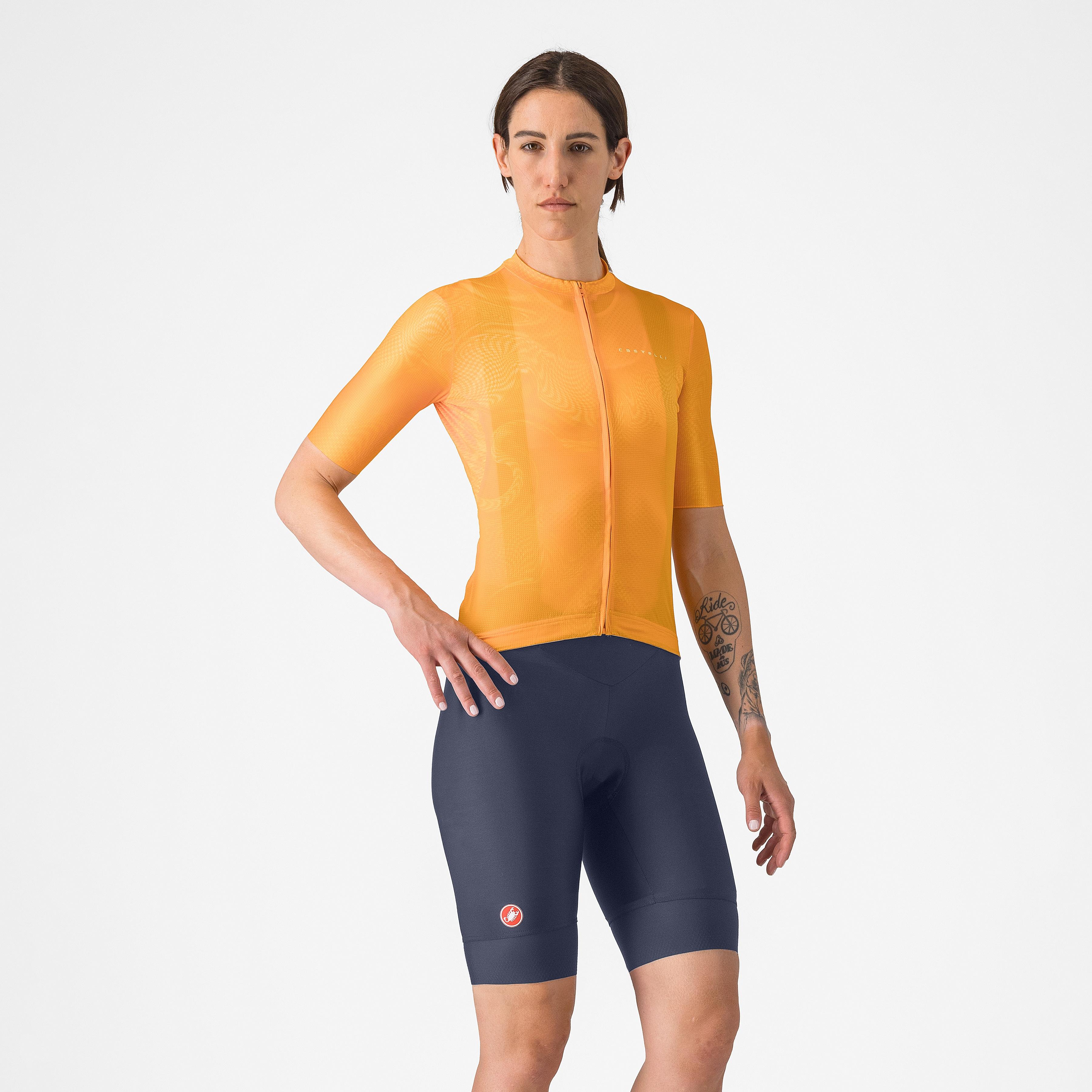 Prima 2 dt bibshort - twilight blue/hibiscus - castelli