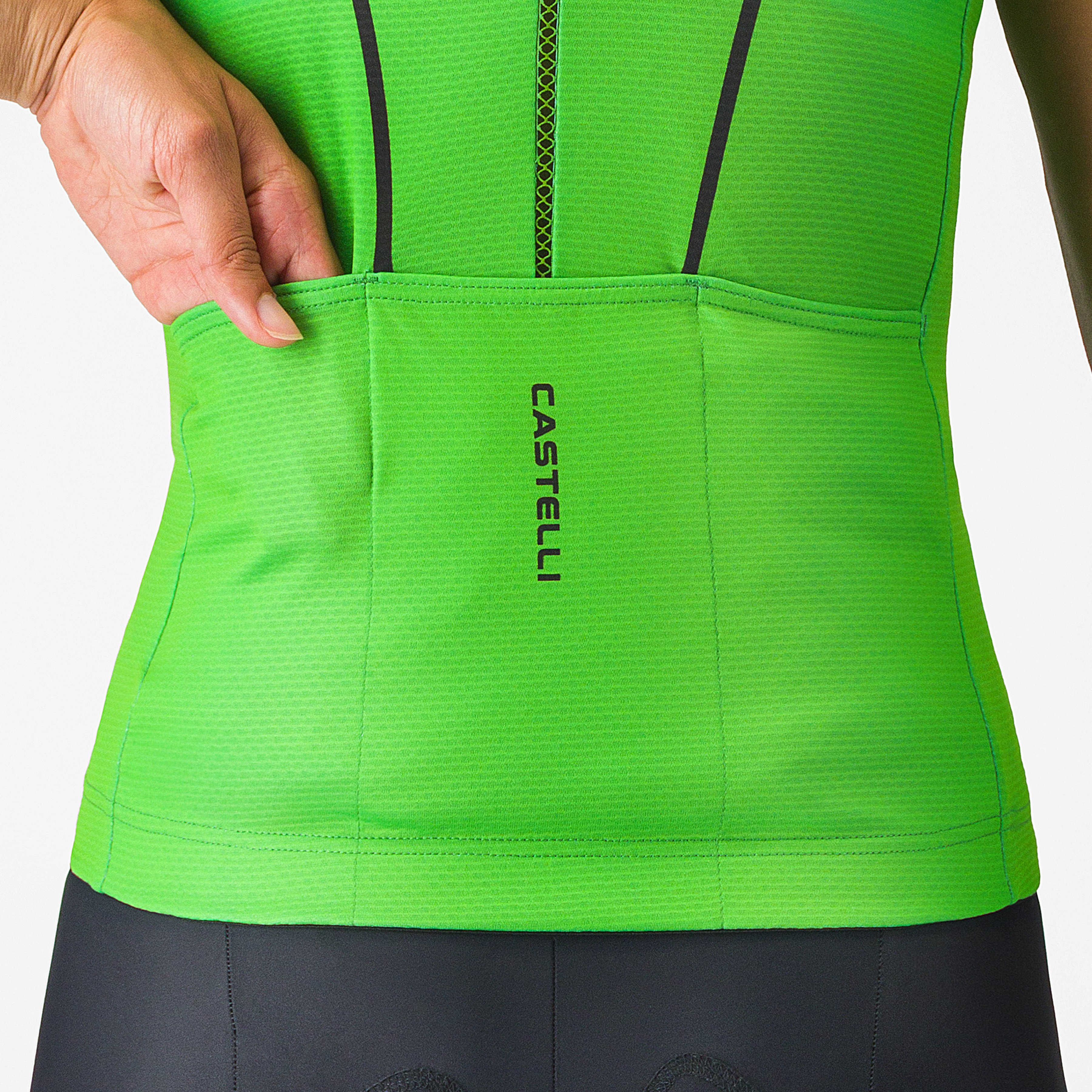 Anima flow sleeveless - kelly green/black - castelli