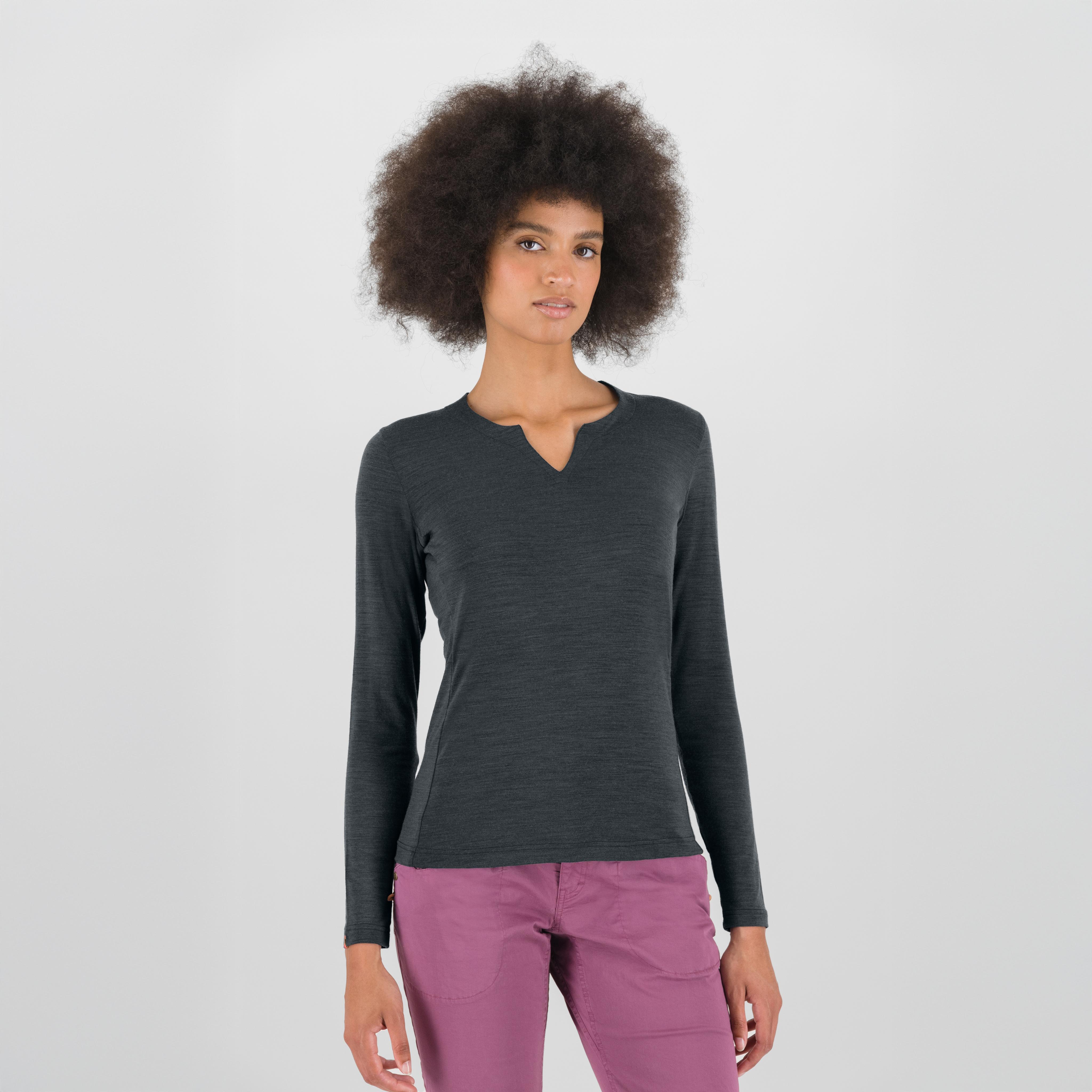 Coppolo merino w ls - woodl.gray/abyss - karpos