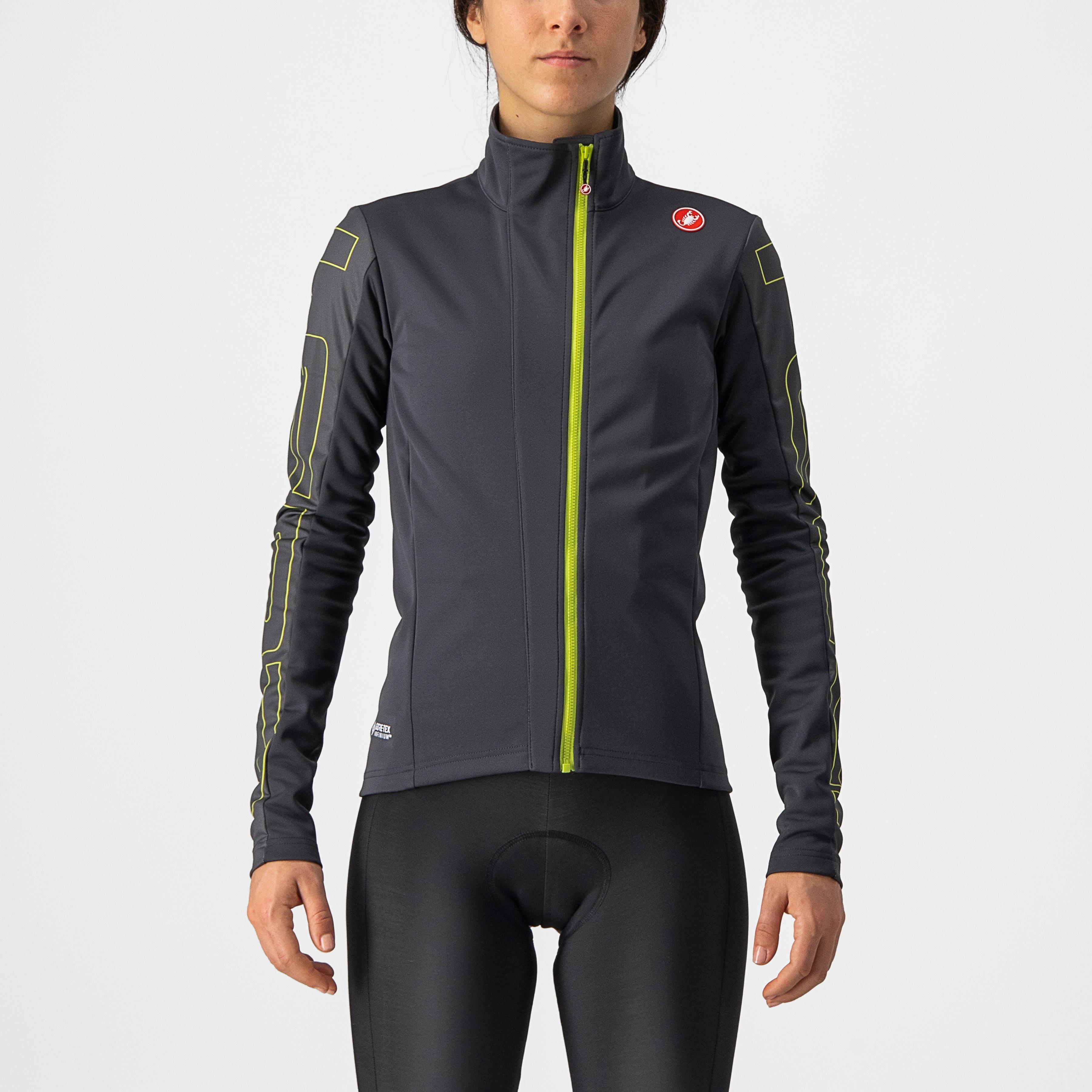 Transition w jacket - dark gray/brilliant yellow - castelli
