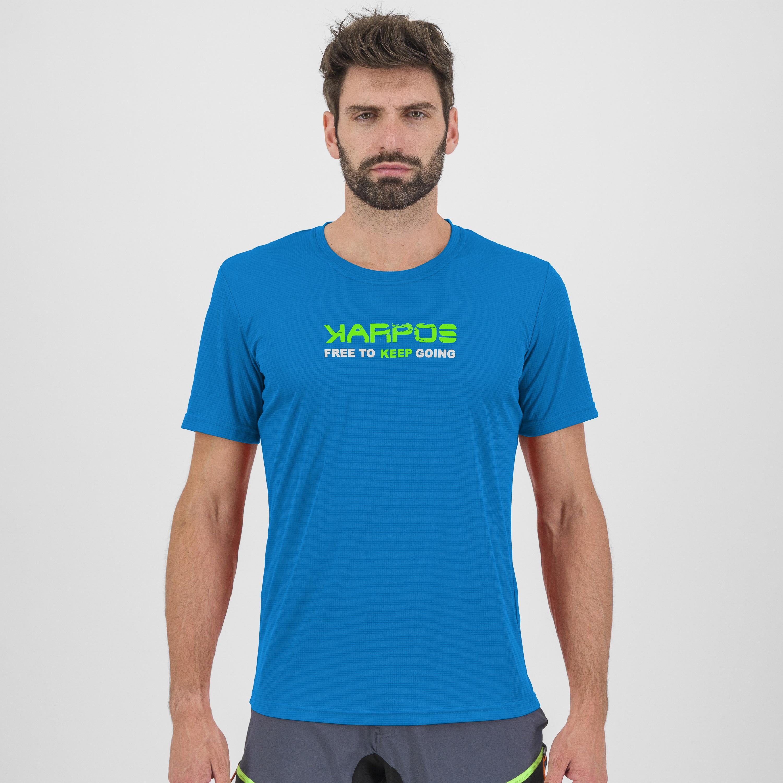 Val federia tee - indigo bunting print 1 - karpos