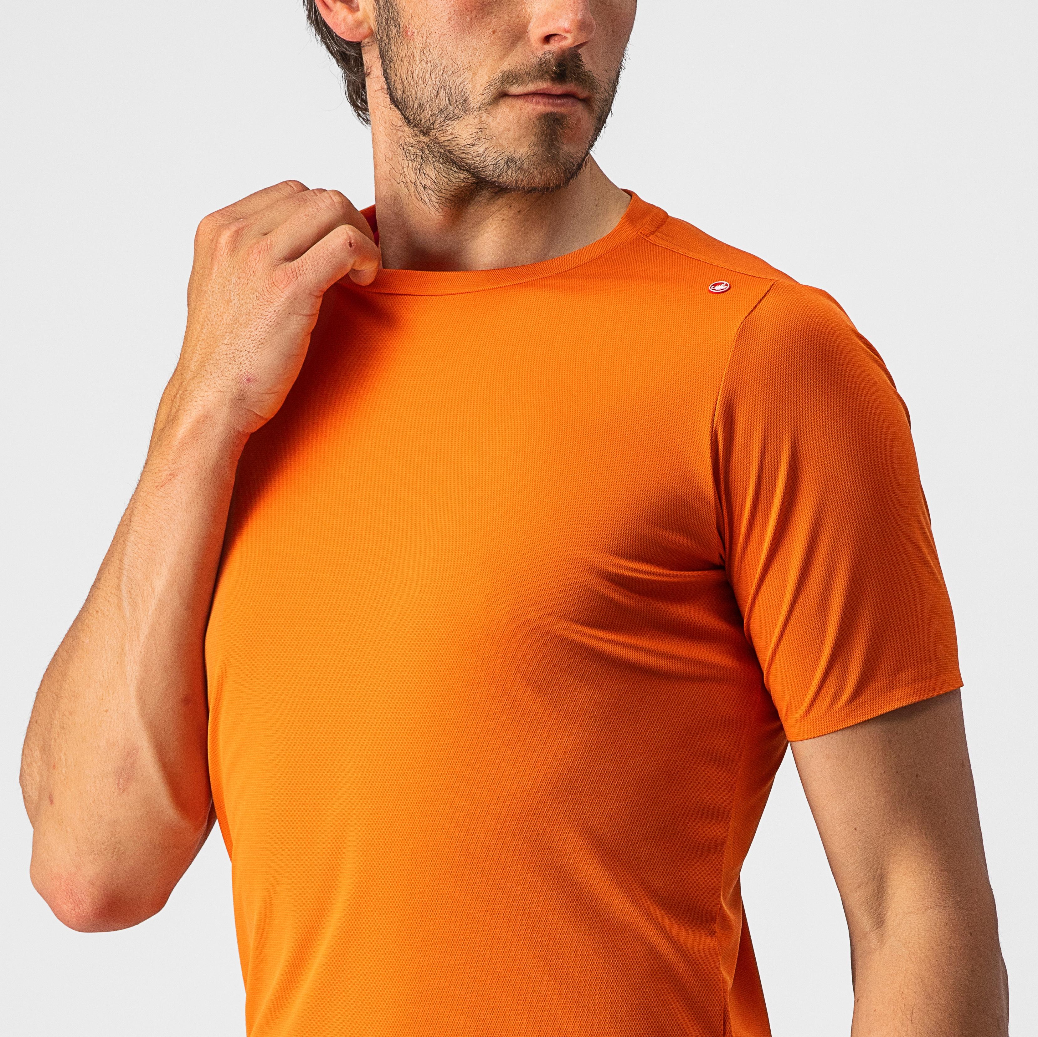 Tech 2 tee - orange rust - castelli