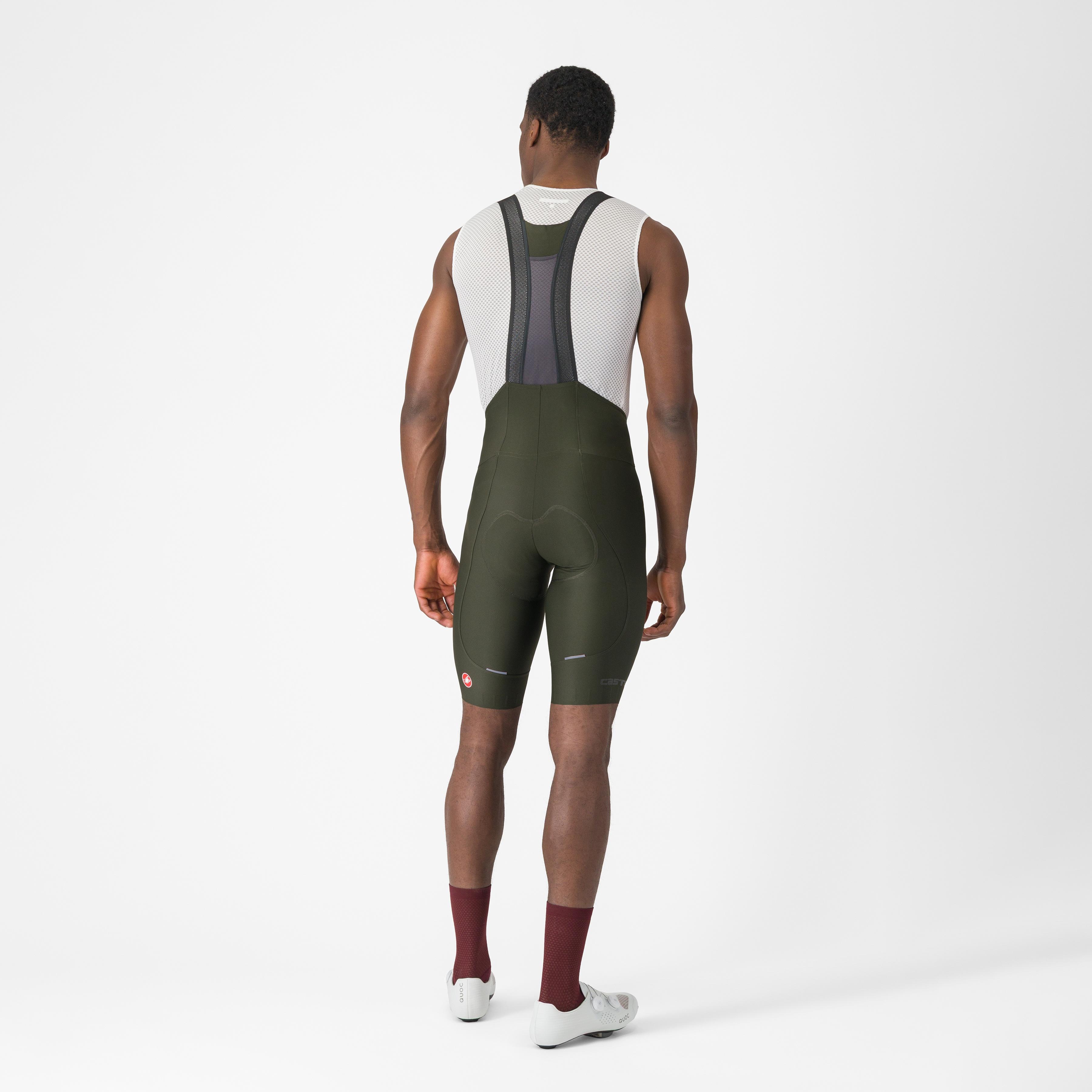 Espresso bibshort - deep green - castelli