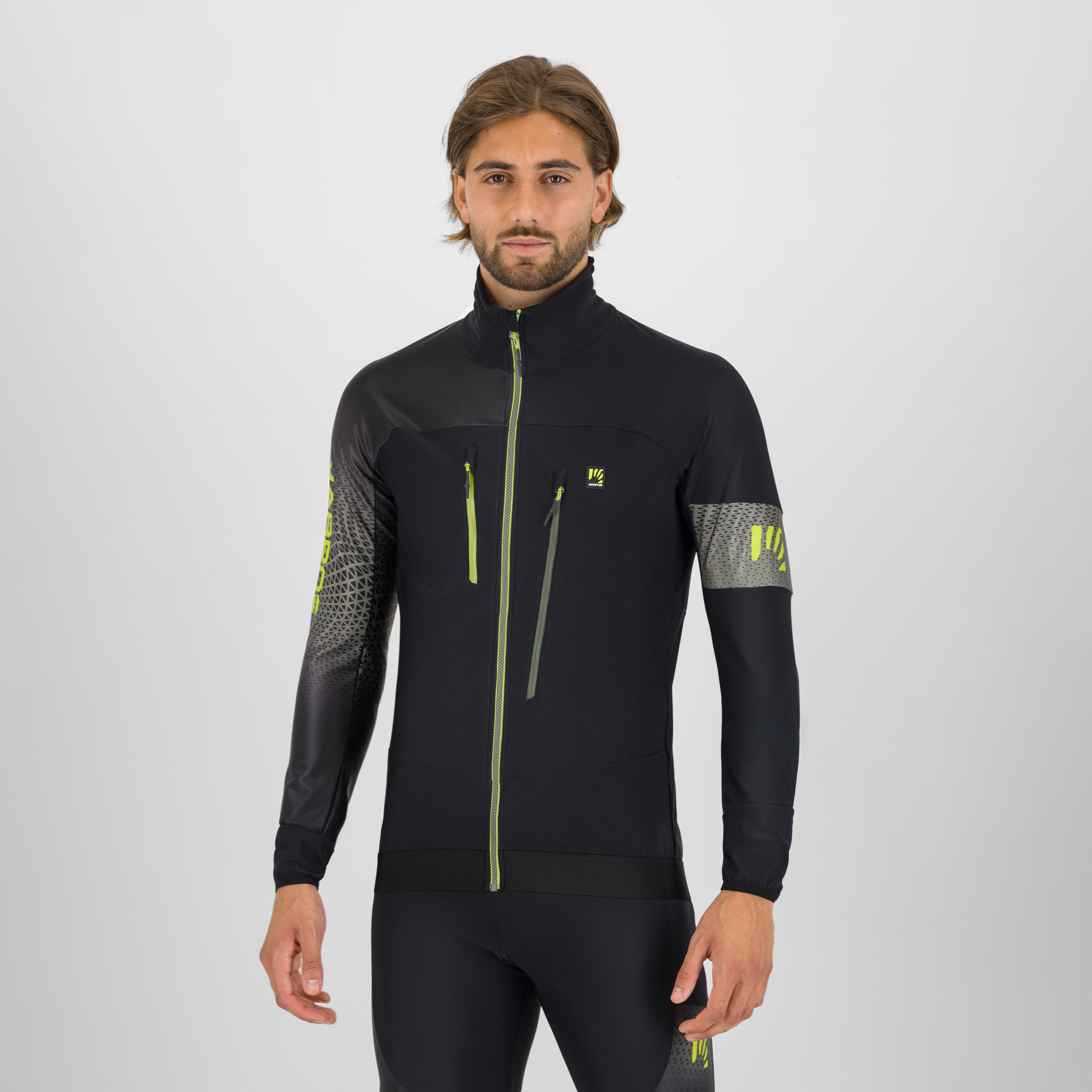Alagna 2.0 jacket - black/castor/dark citron - karpos