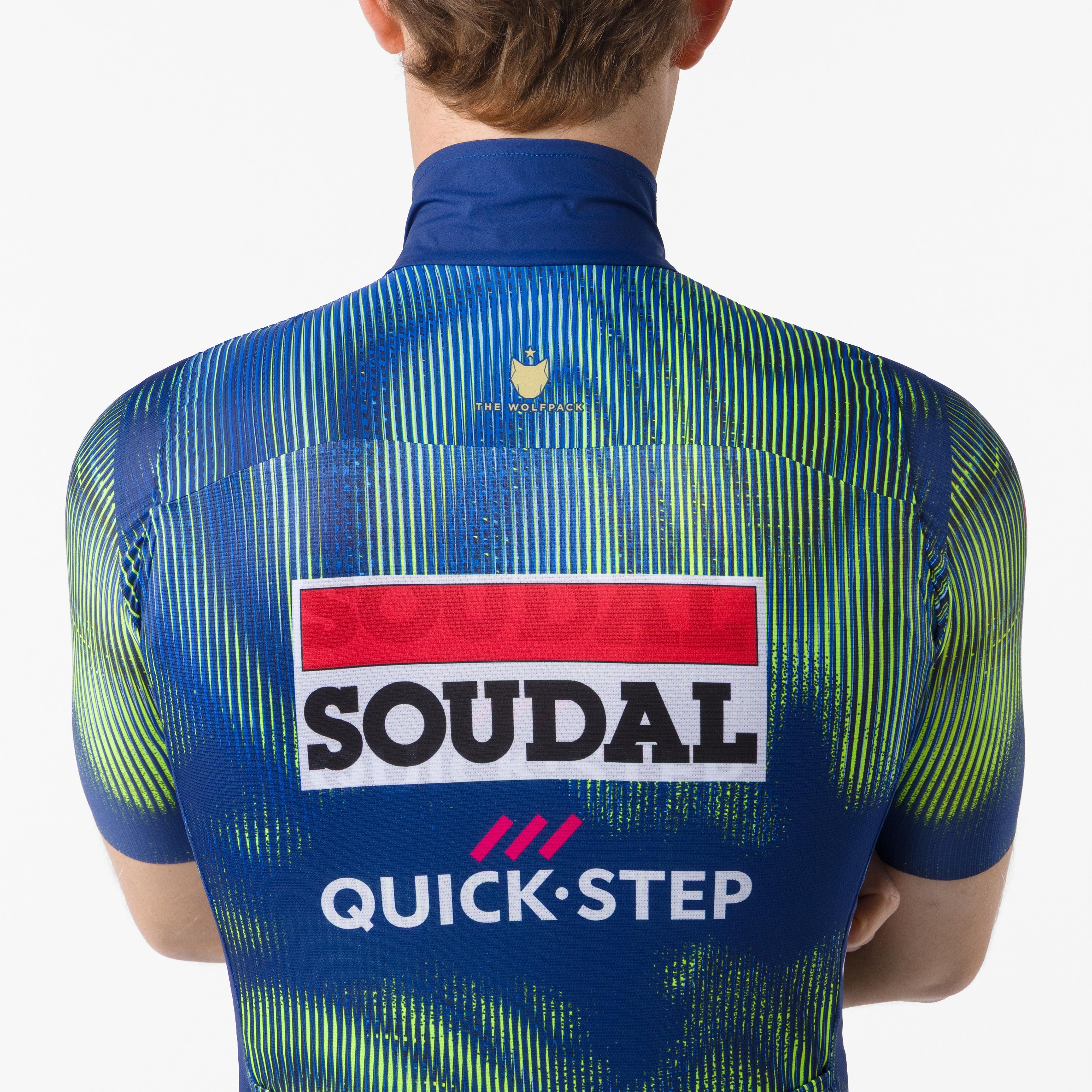 Pro wind vest - blue/electric lime - castelli