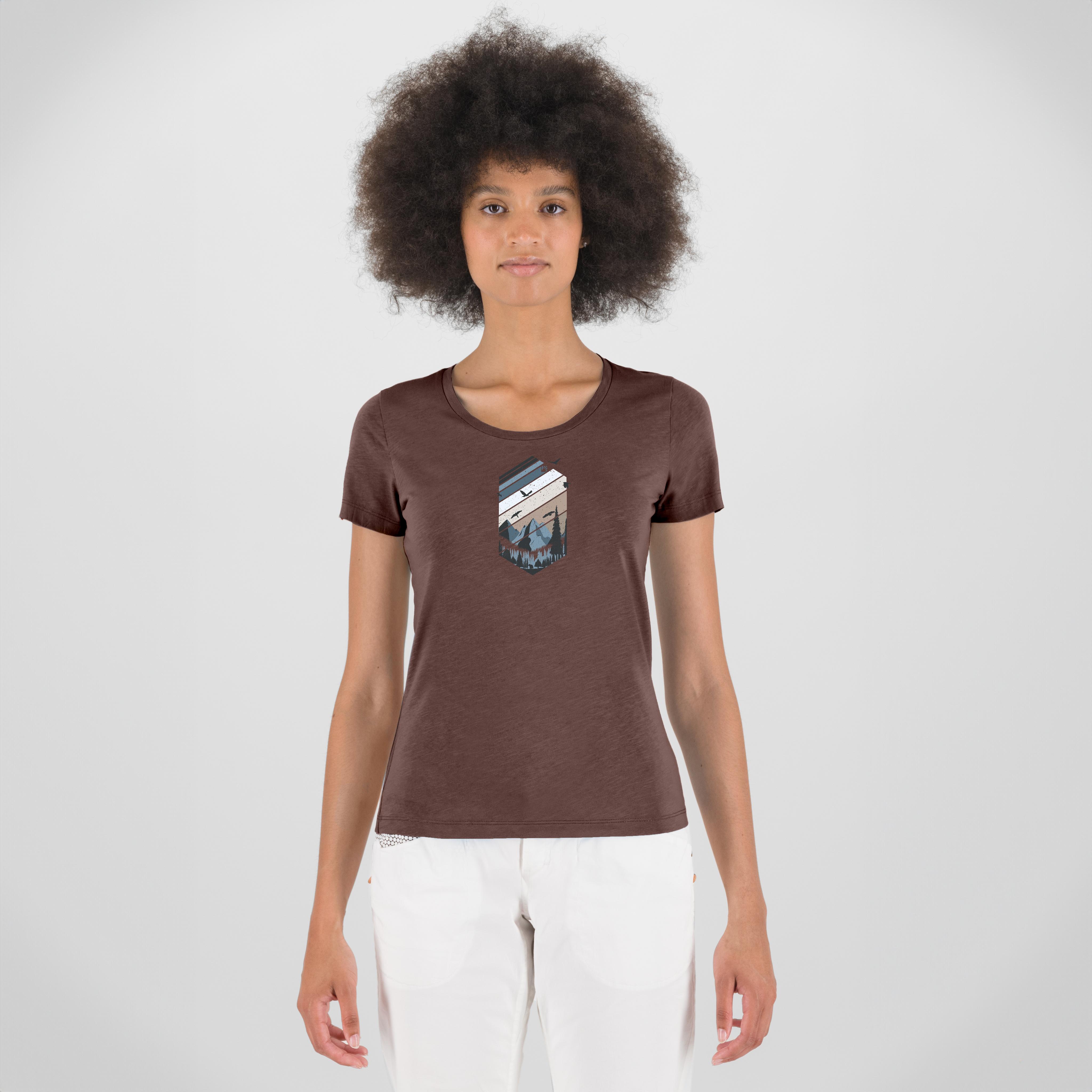Valley w t-shirt - gianduia brown - karpos