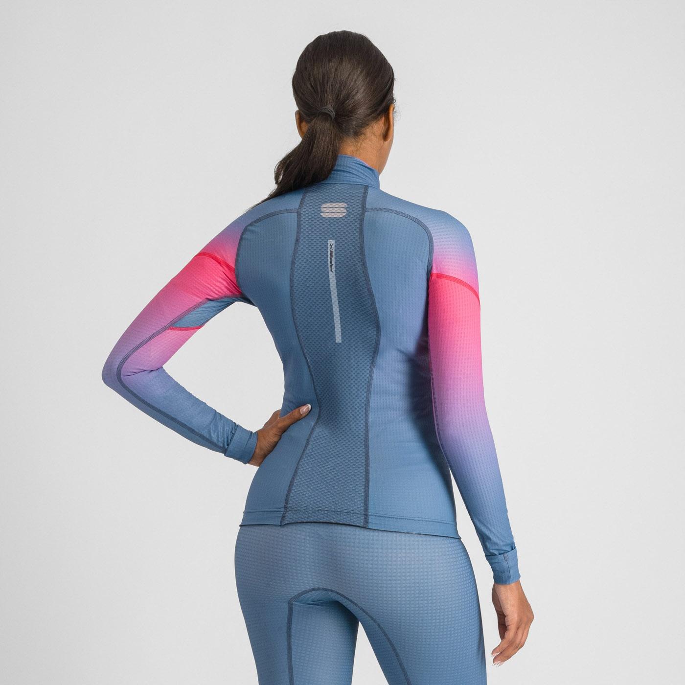Apex w jersey - blue sea / raspberry - sportful