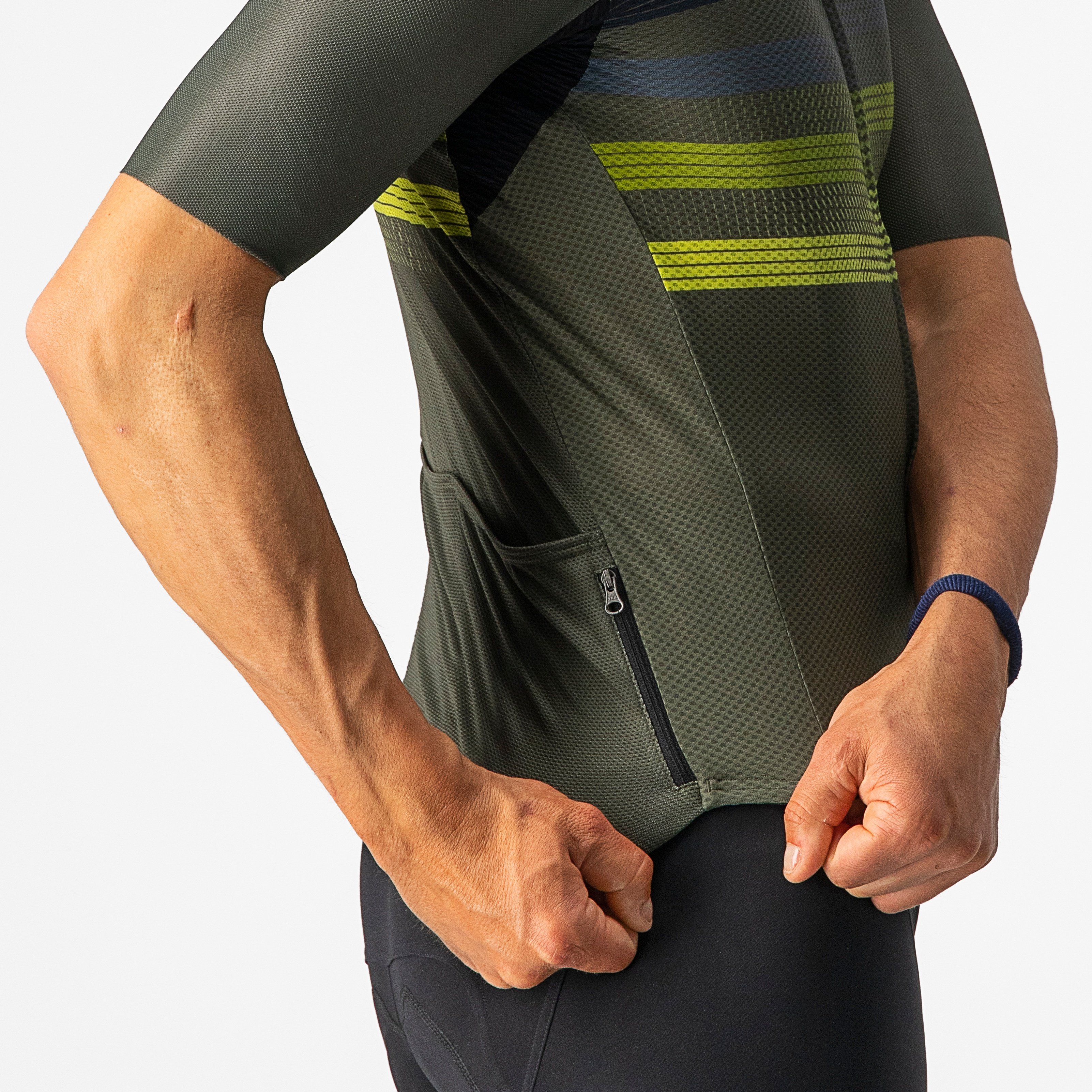 Endurance pro jersey - military green/blue-sulphur - castelli