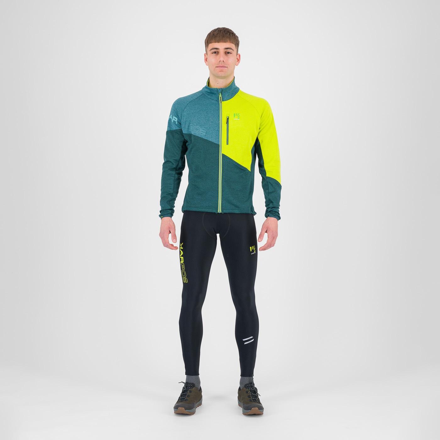 Val viola full-zip fleece - forest/balsam/kiwi colada - karpos