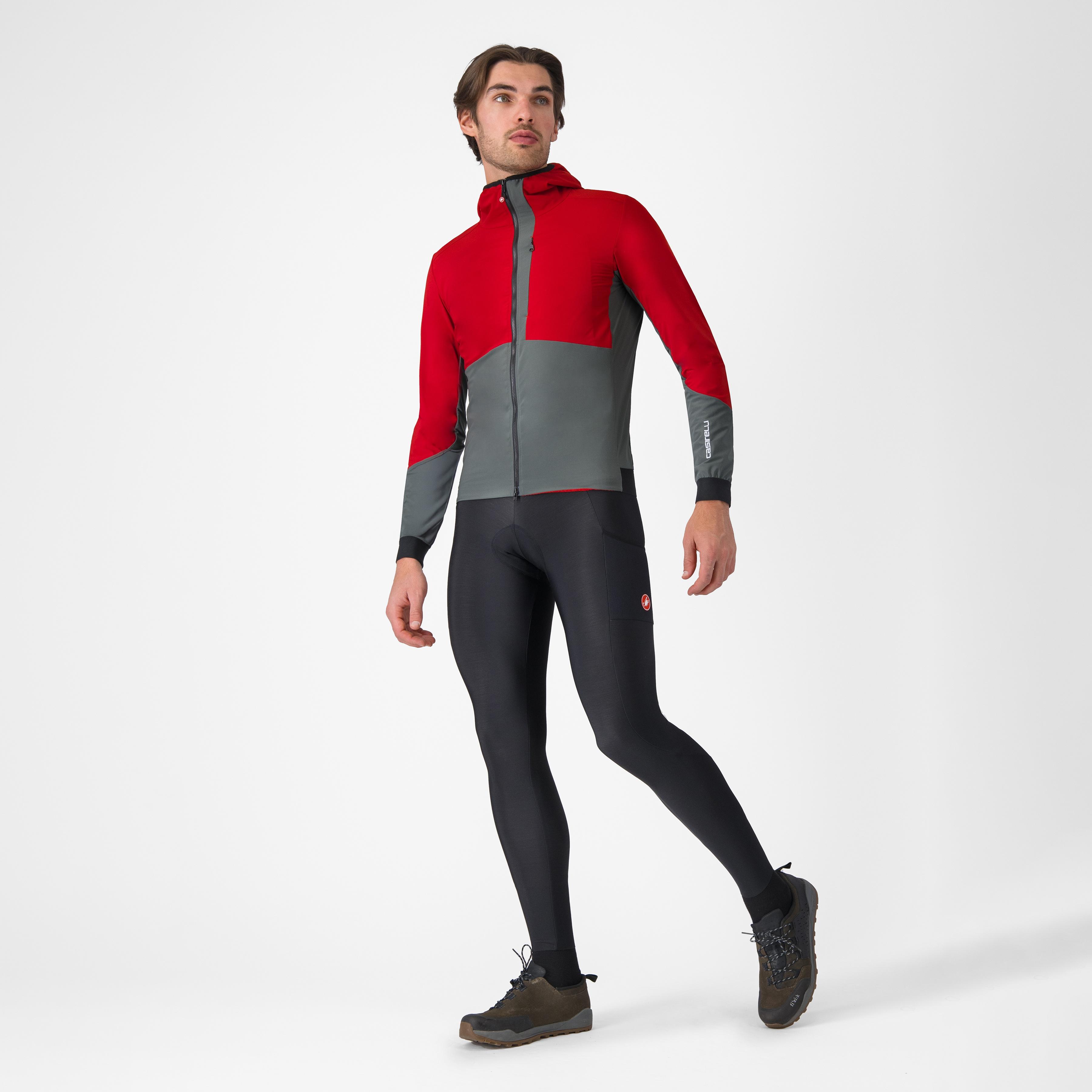 Fly unltd jacket - rich red/urban gray - castelli