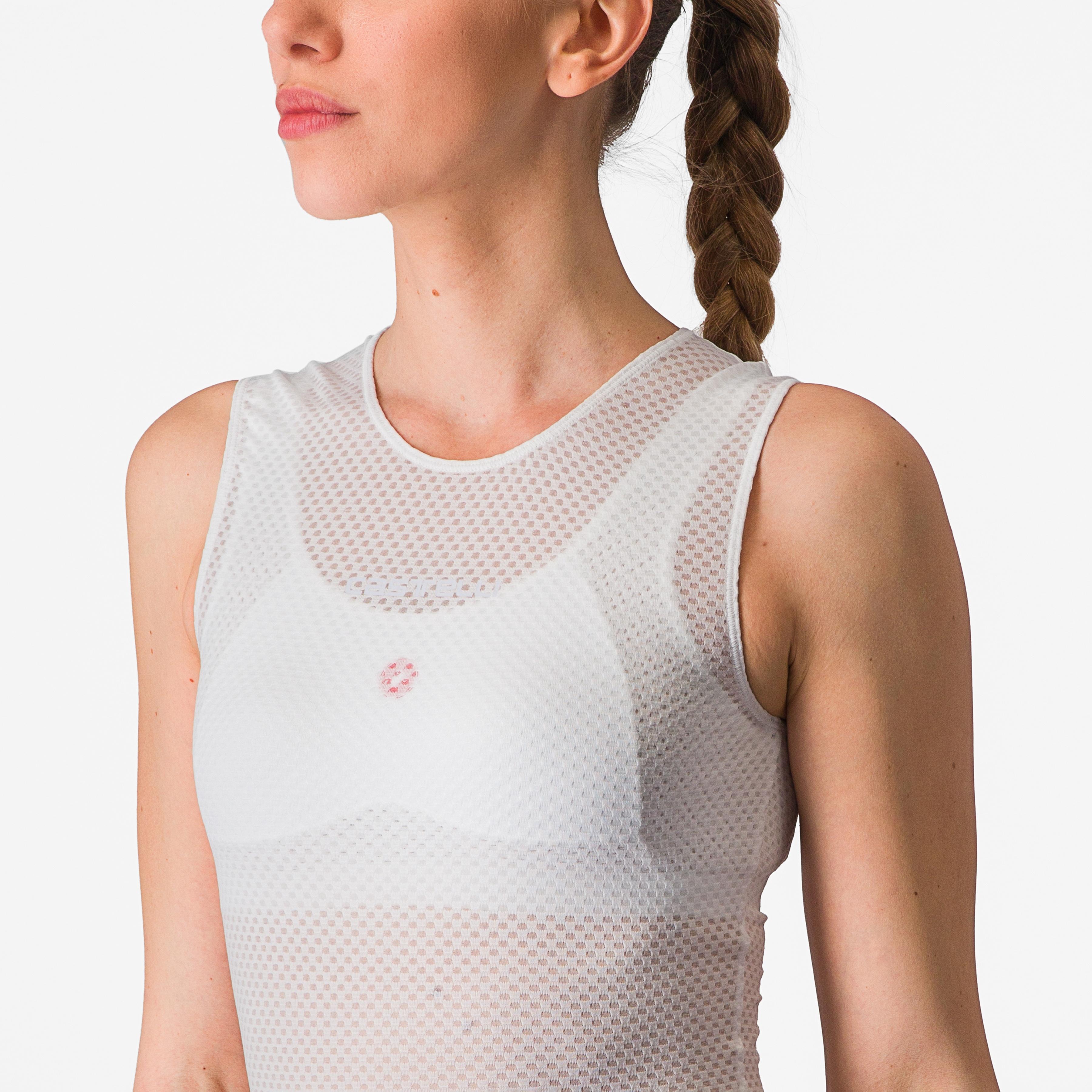 Pro mesh w sleeveless - white - castelli