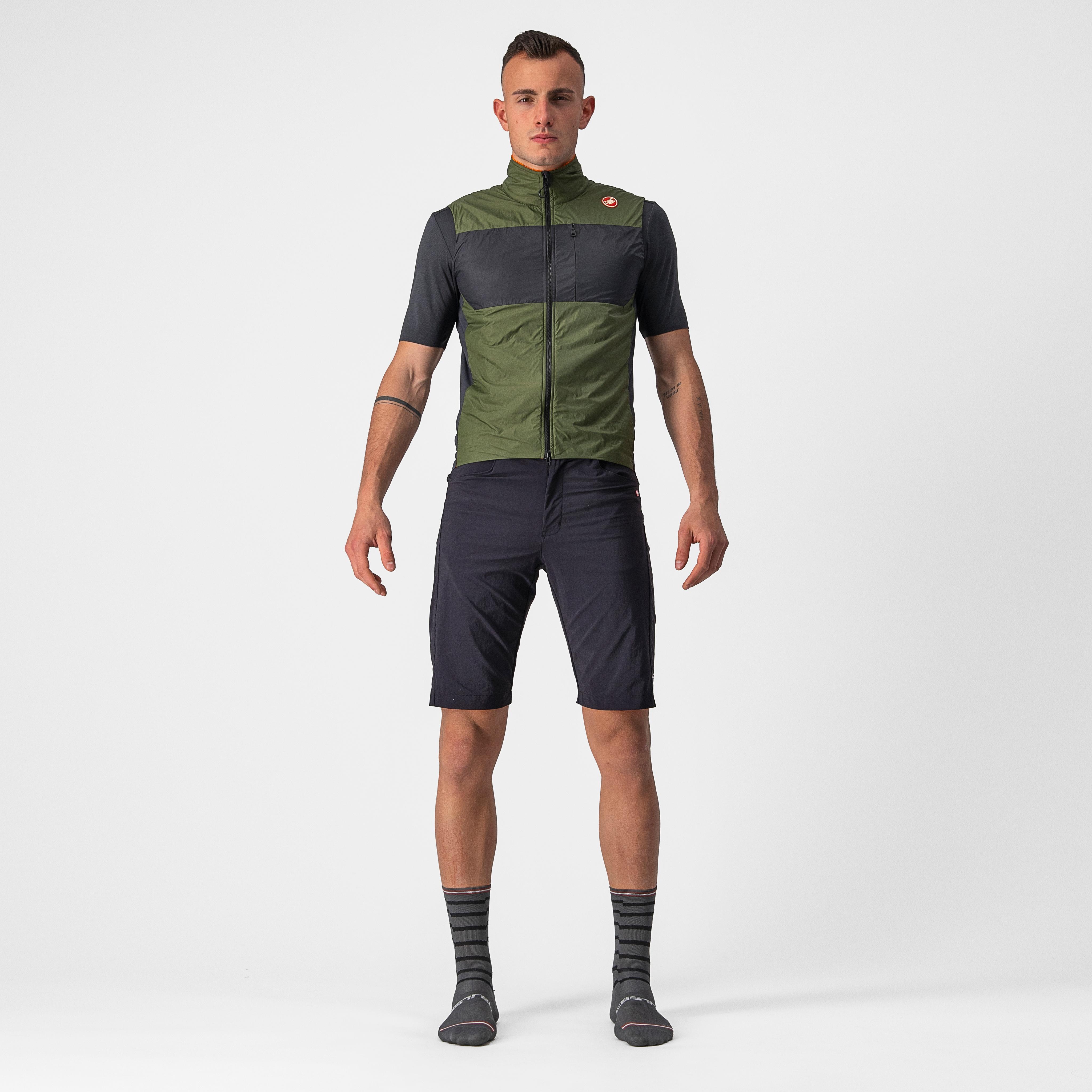 Unlimited puffy vest - light military green/dark gray - castelli
