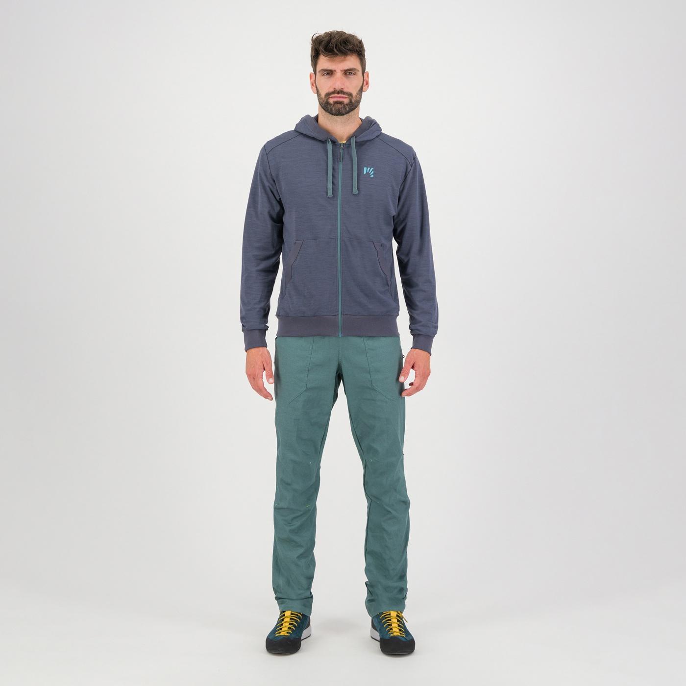 Coppolo merino full zip hoodie - ombre blue - karpos