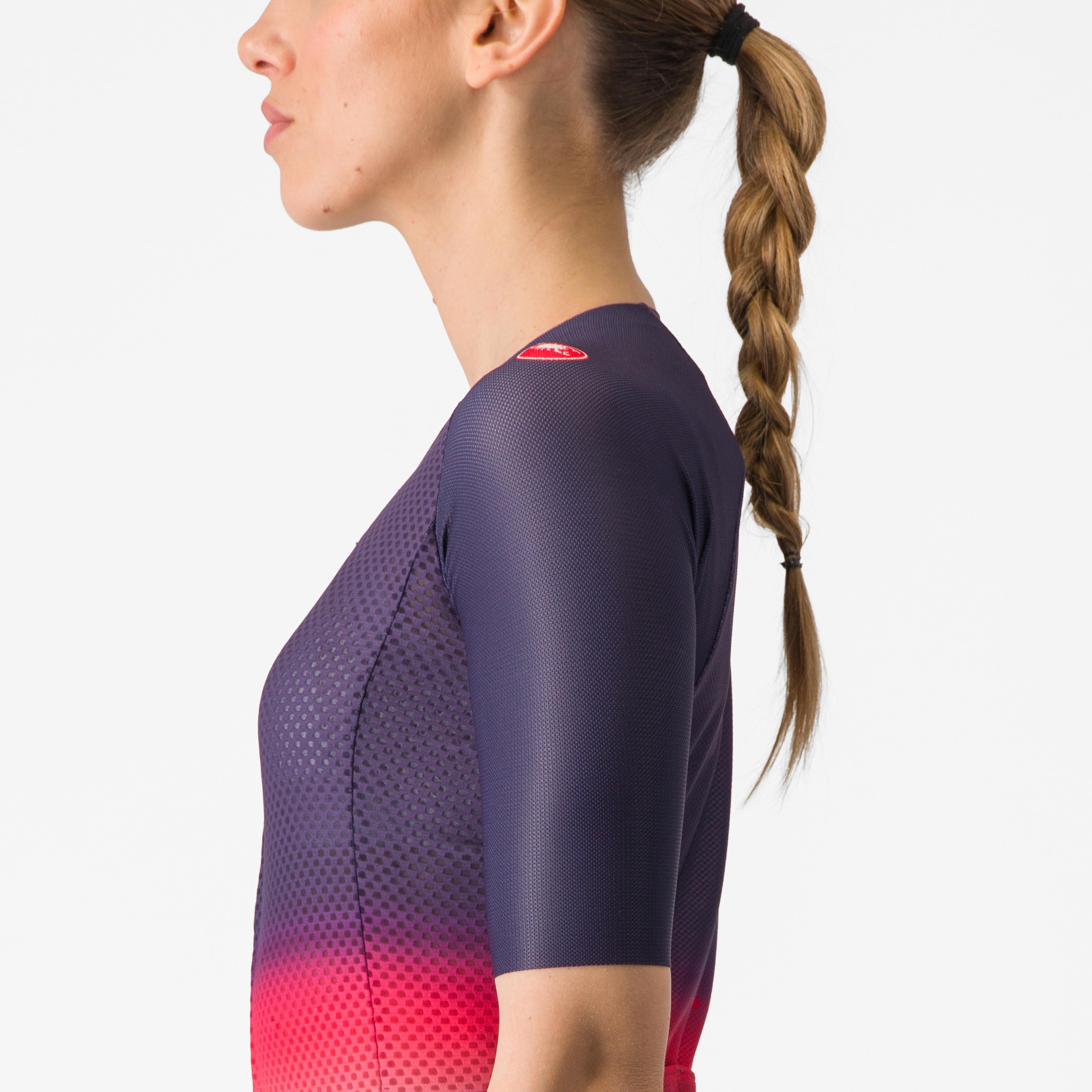 Climber's 4.0 w jersey - night shade/pink-orange - castelli