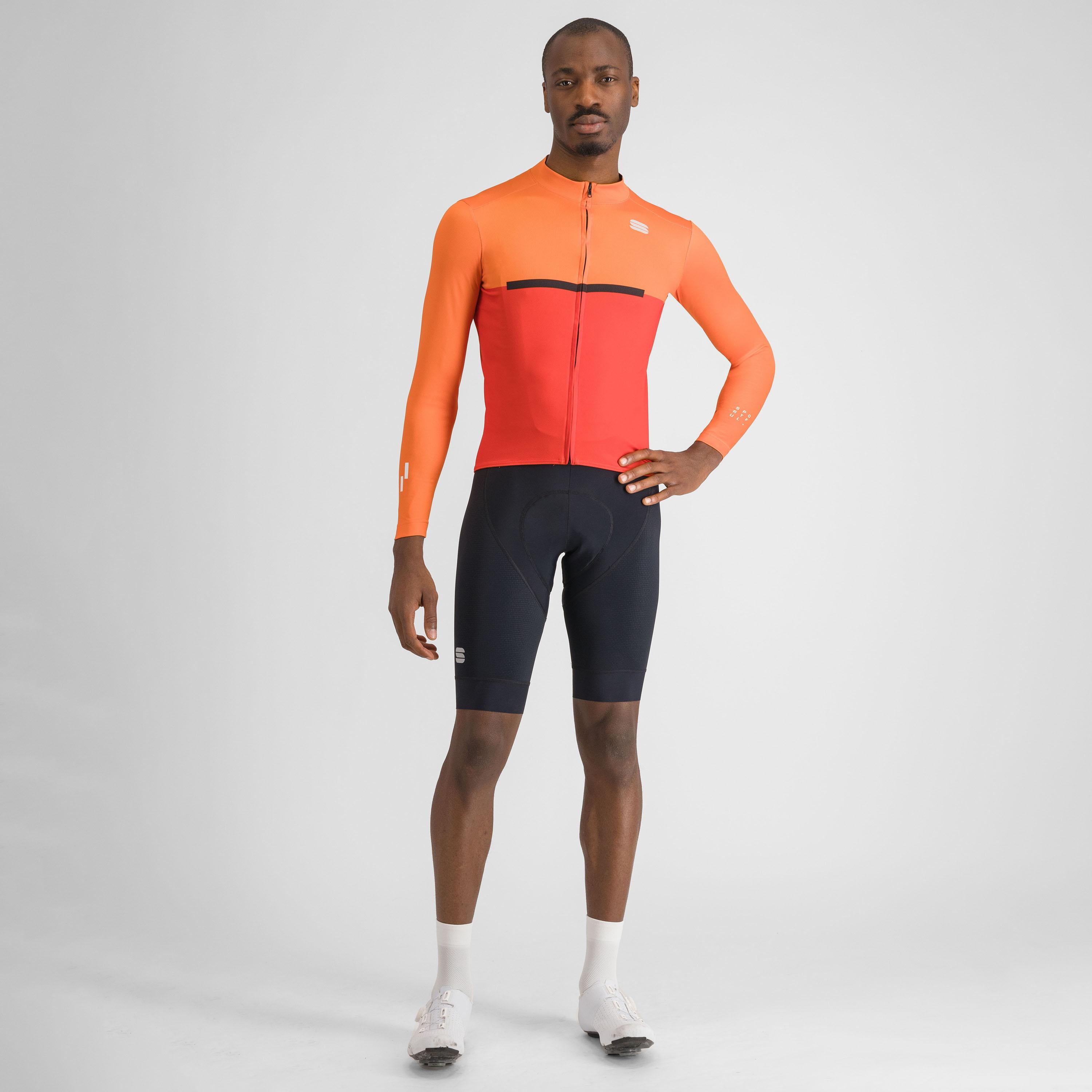 Pista thermal jersey - red orange black - sportful