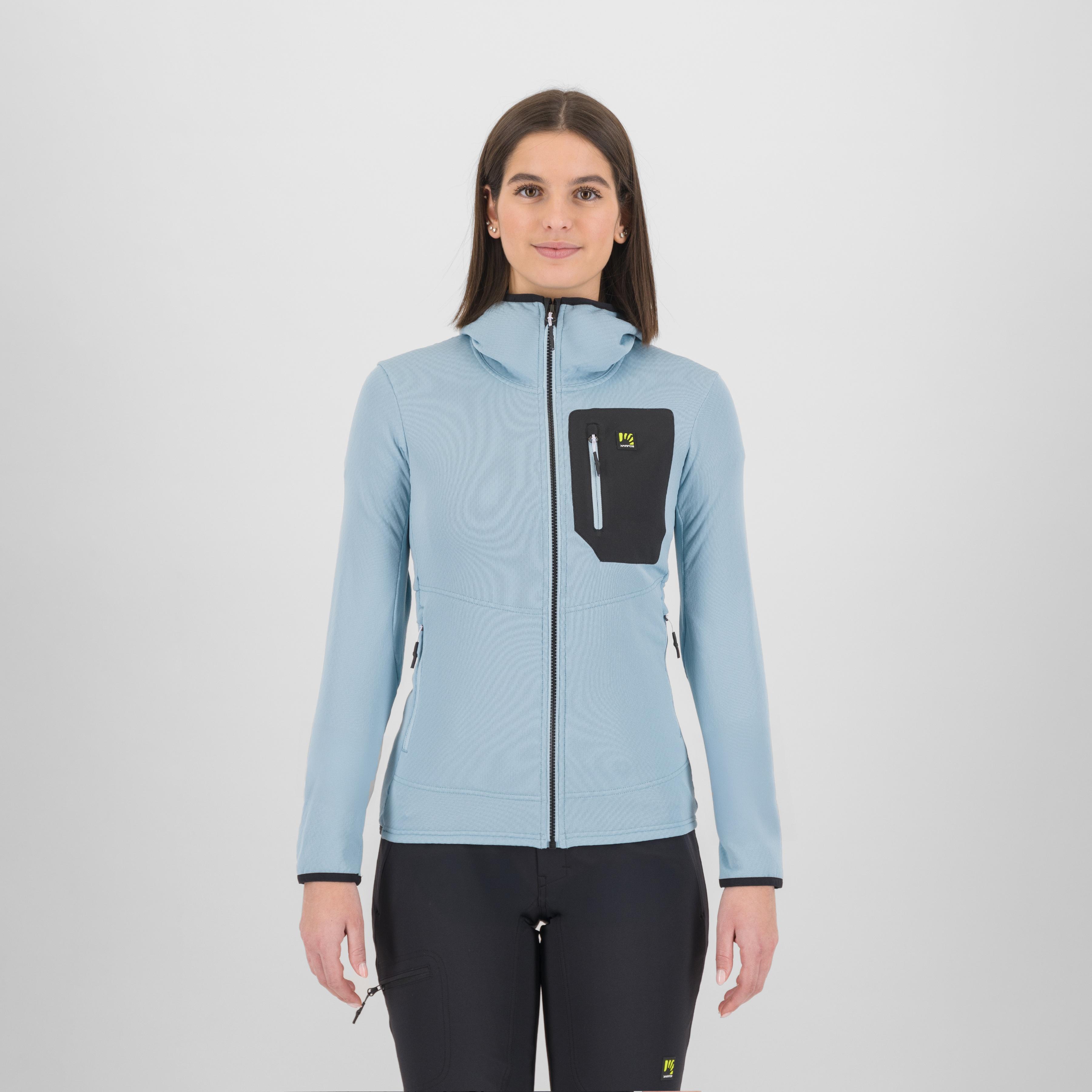 Antermoia hoodie w fleece - forget/black - karpos
