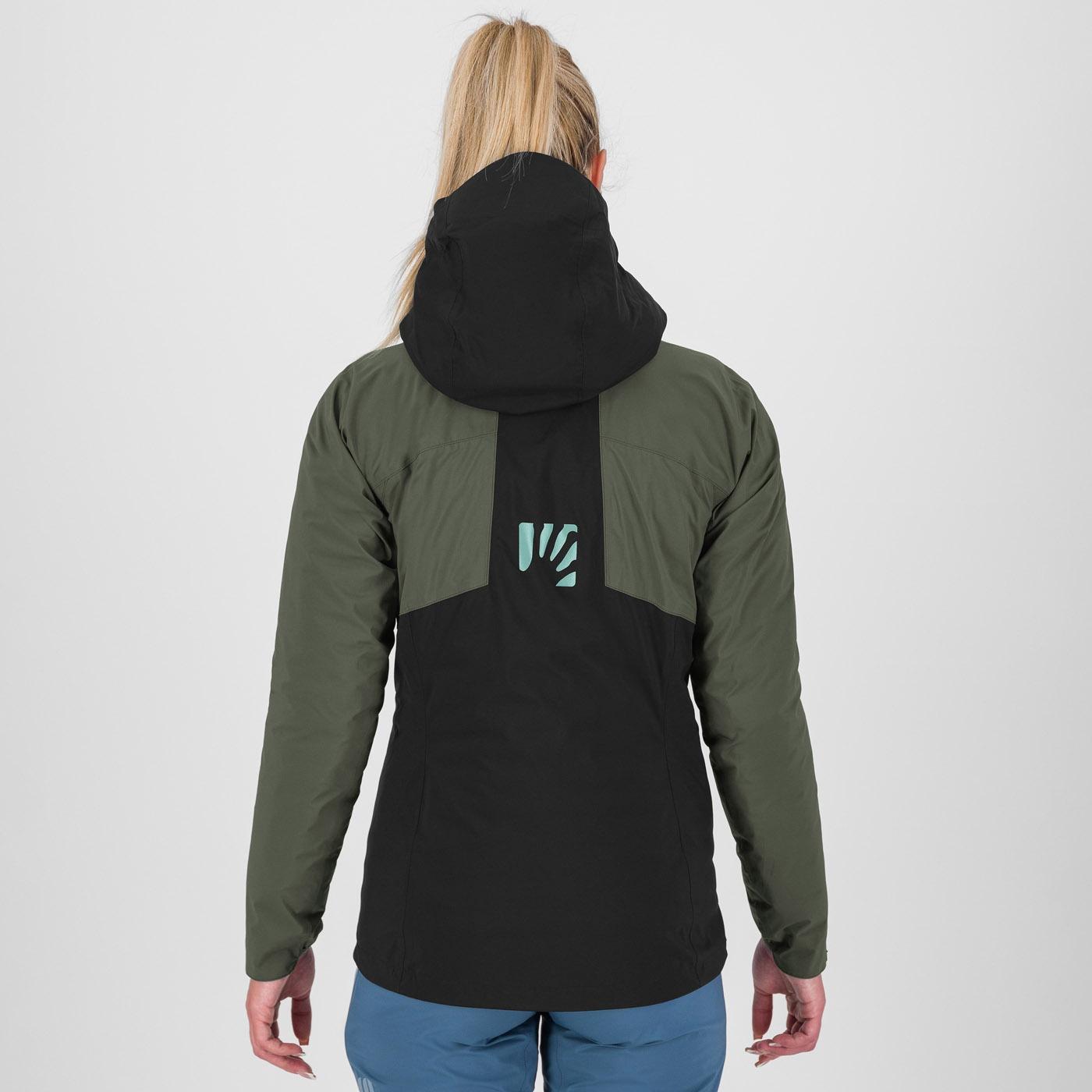 Valsesia shell w jacket - black sand/thyme - karpos