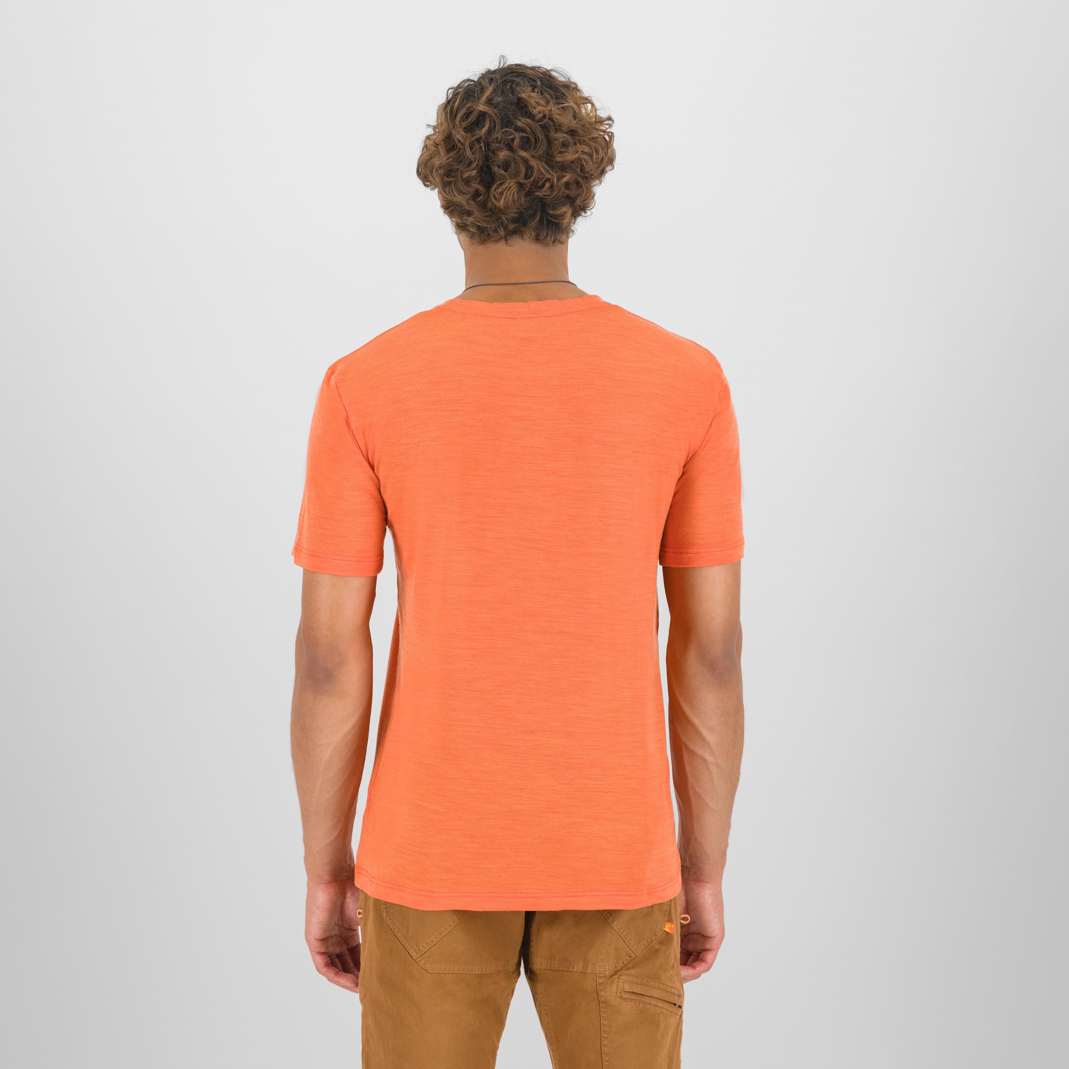 Coppolo merino t-shirt - spicy orange - karpos