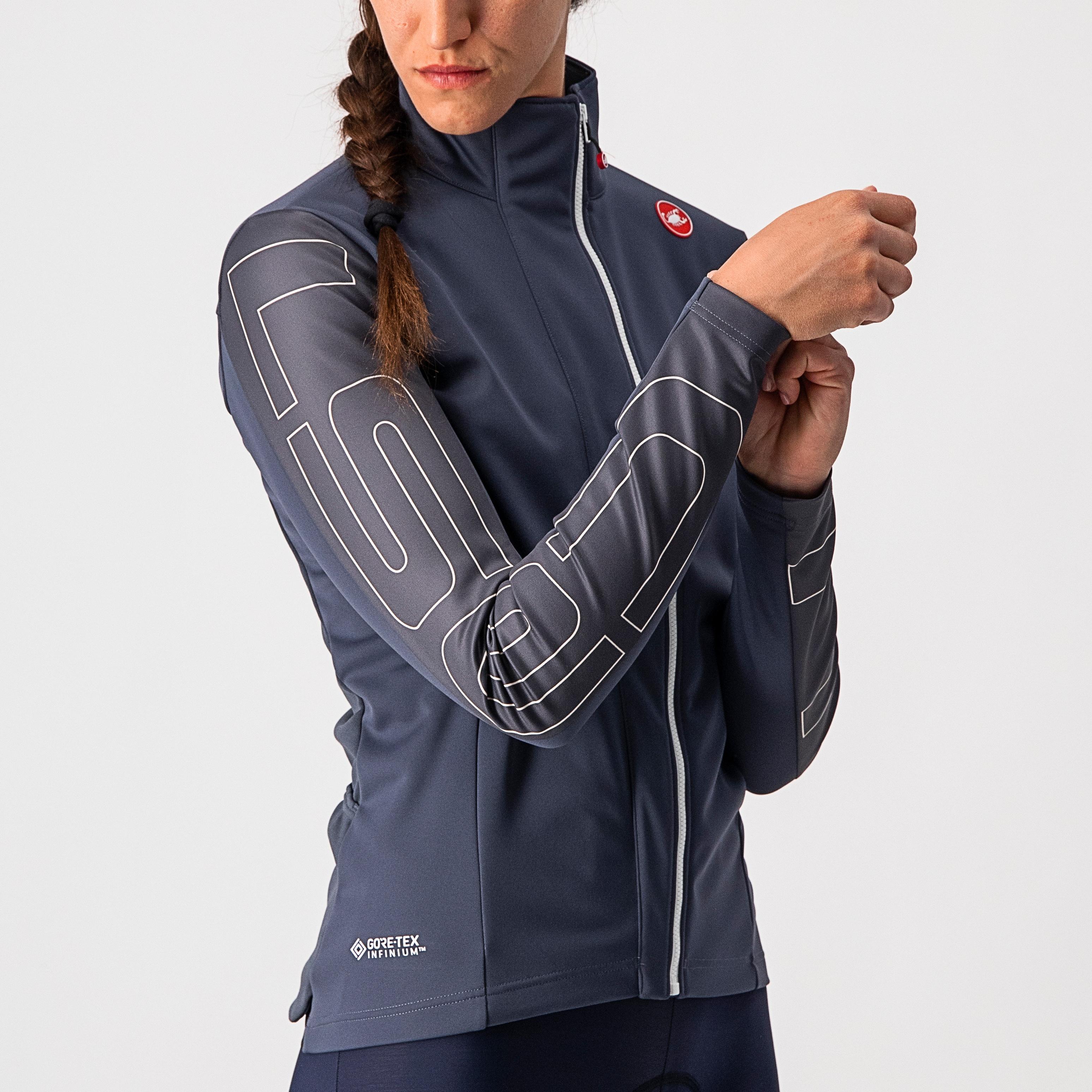 Transition w jacket - dark steel blue/soft pink - castelli