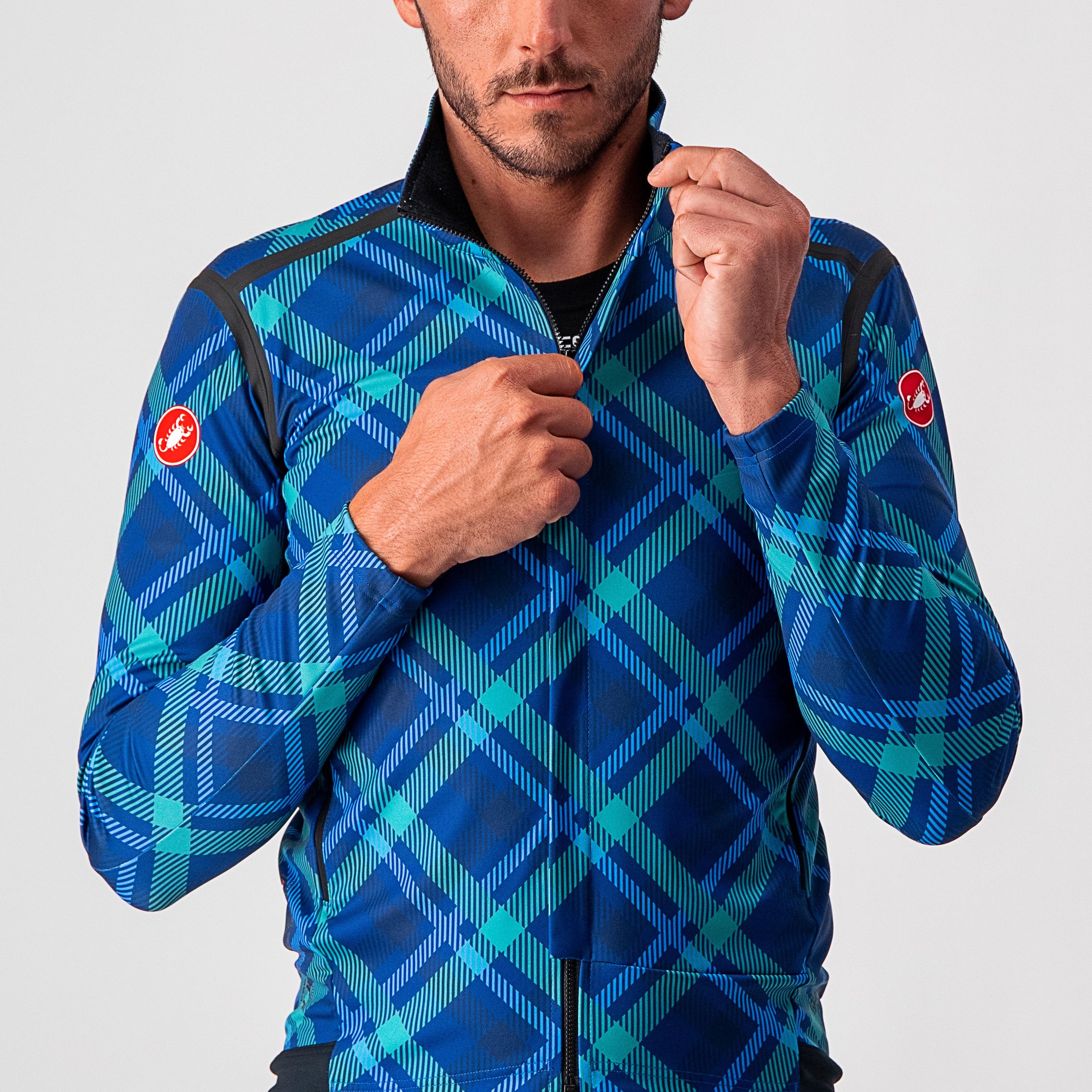 Perfetto ros long sleeve - ocean blue/malachite green-pla - castelli