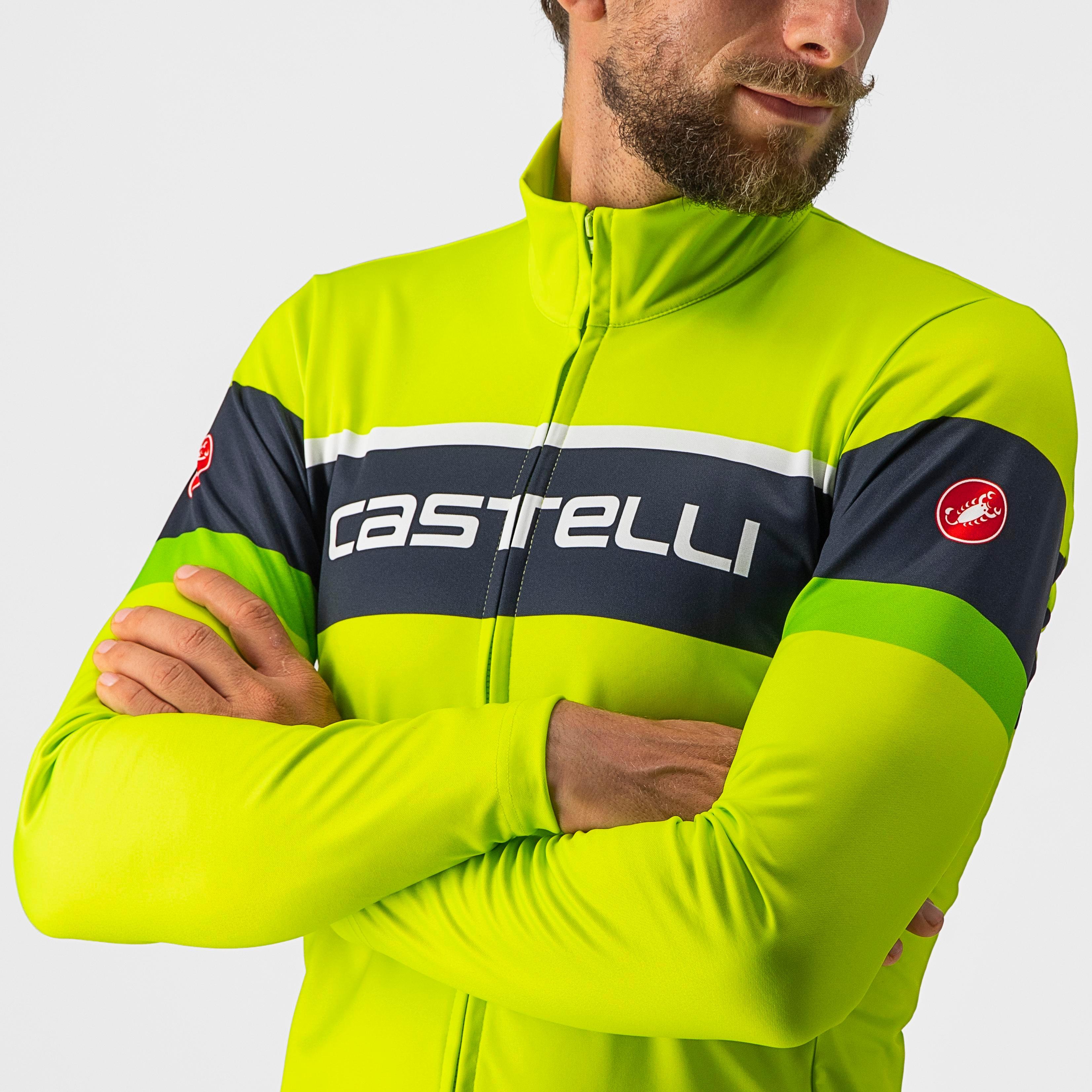 Passista jersey - electric lime/savile blue-gree - castelli