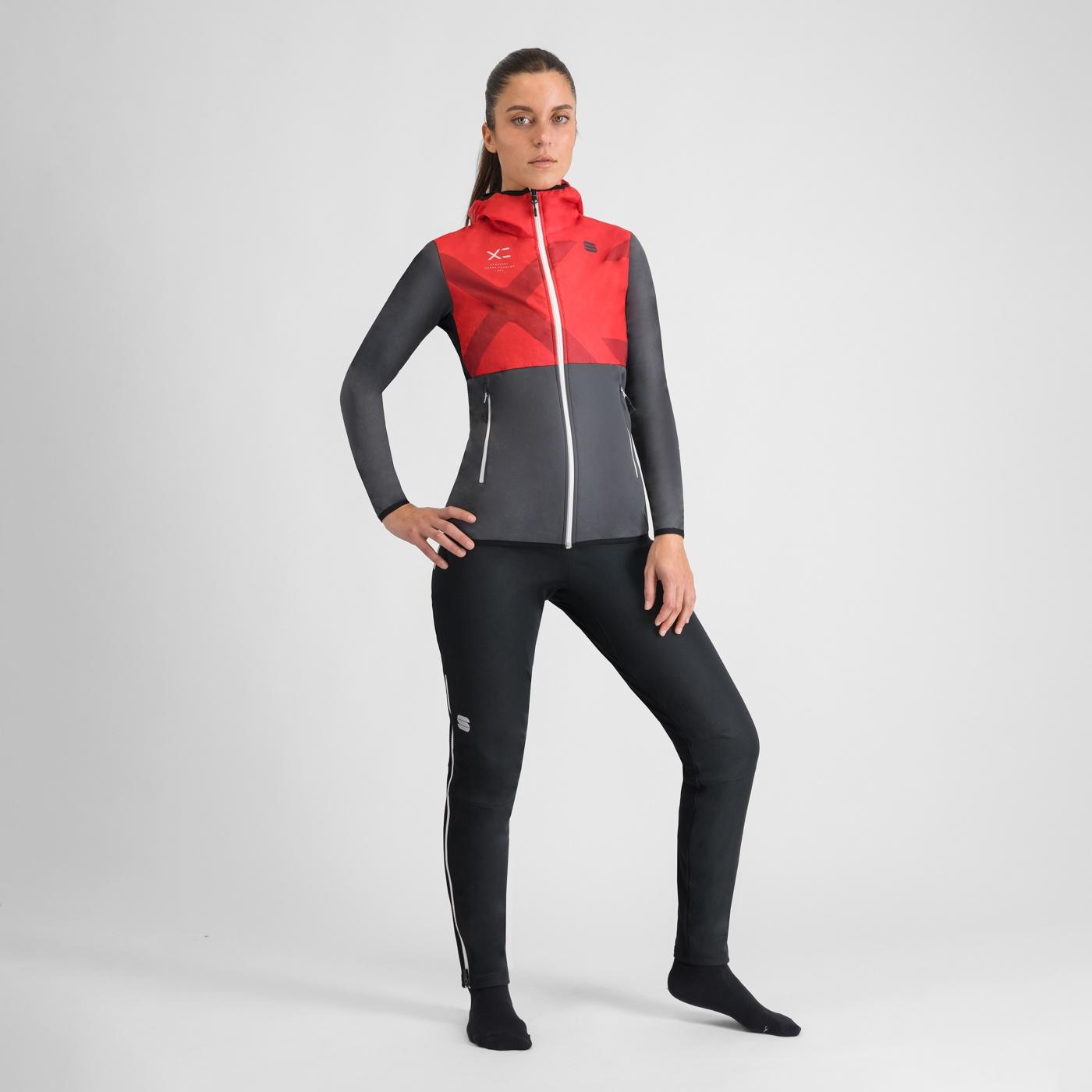Rythmo w jacket - black oyster/hibiscus - sportful