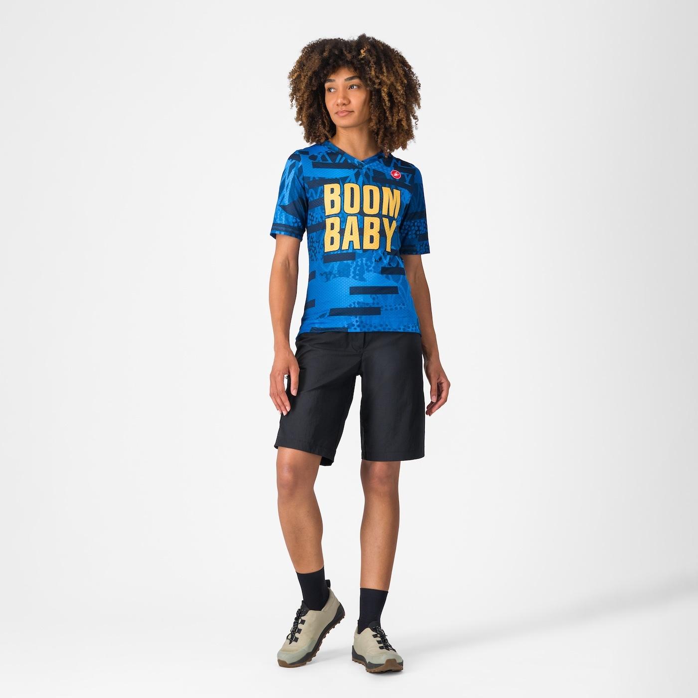 Boombaby 2 w trail jersey - blue/gold - castelli