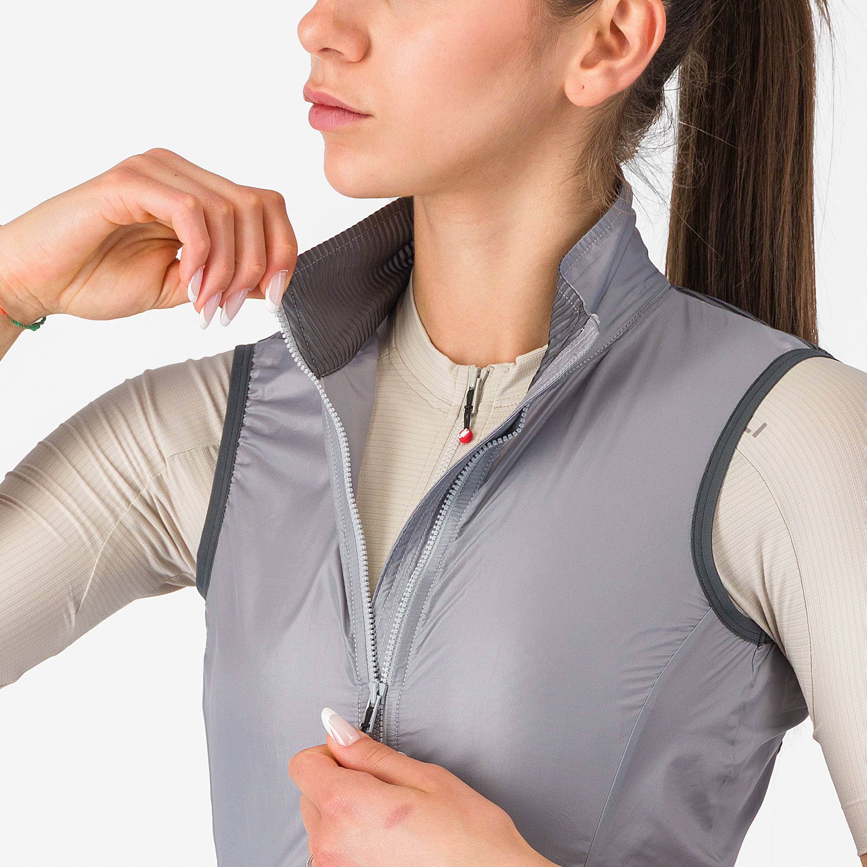 Aria 2 w vest - silver gray - castelli