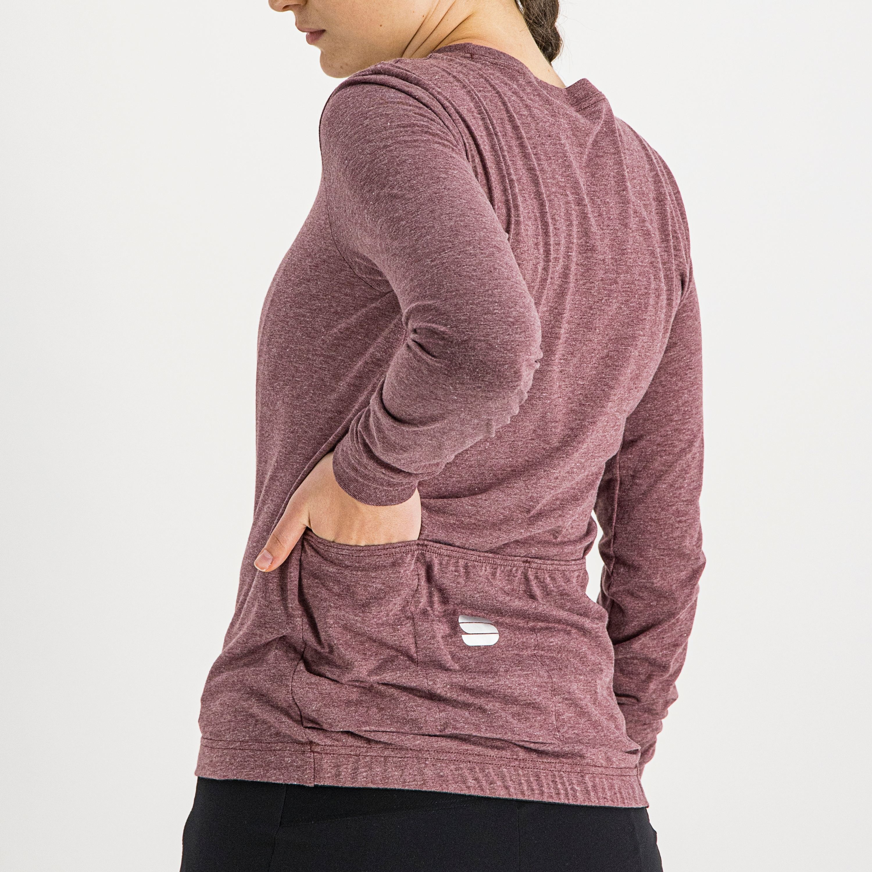 Giara w tee long sleeve - red wine - sportful