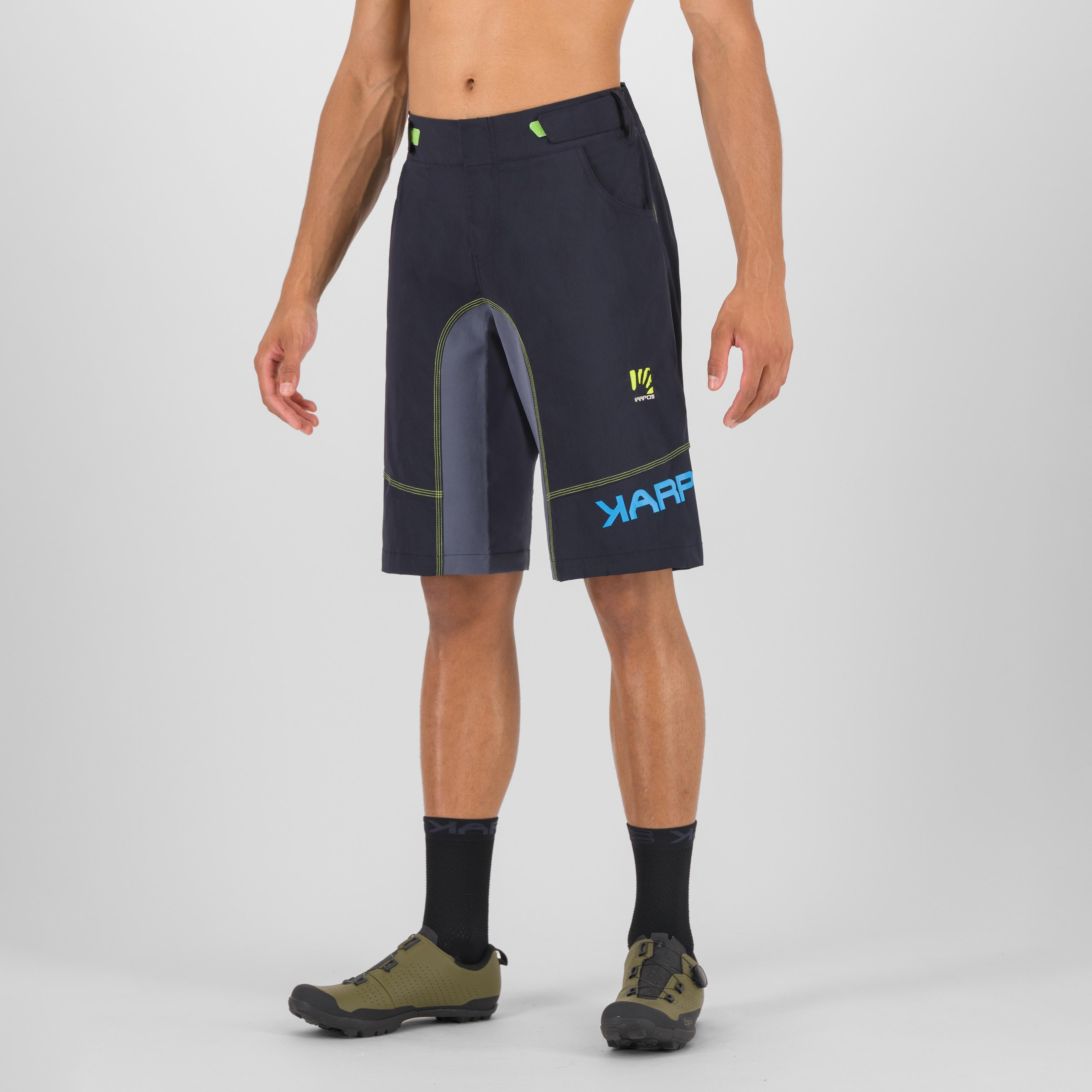 Ballistic evo short - black/ombre blue/green fluo - karpos