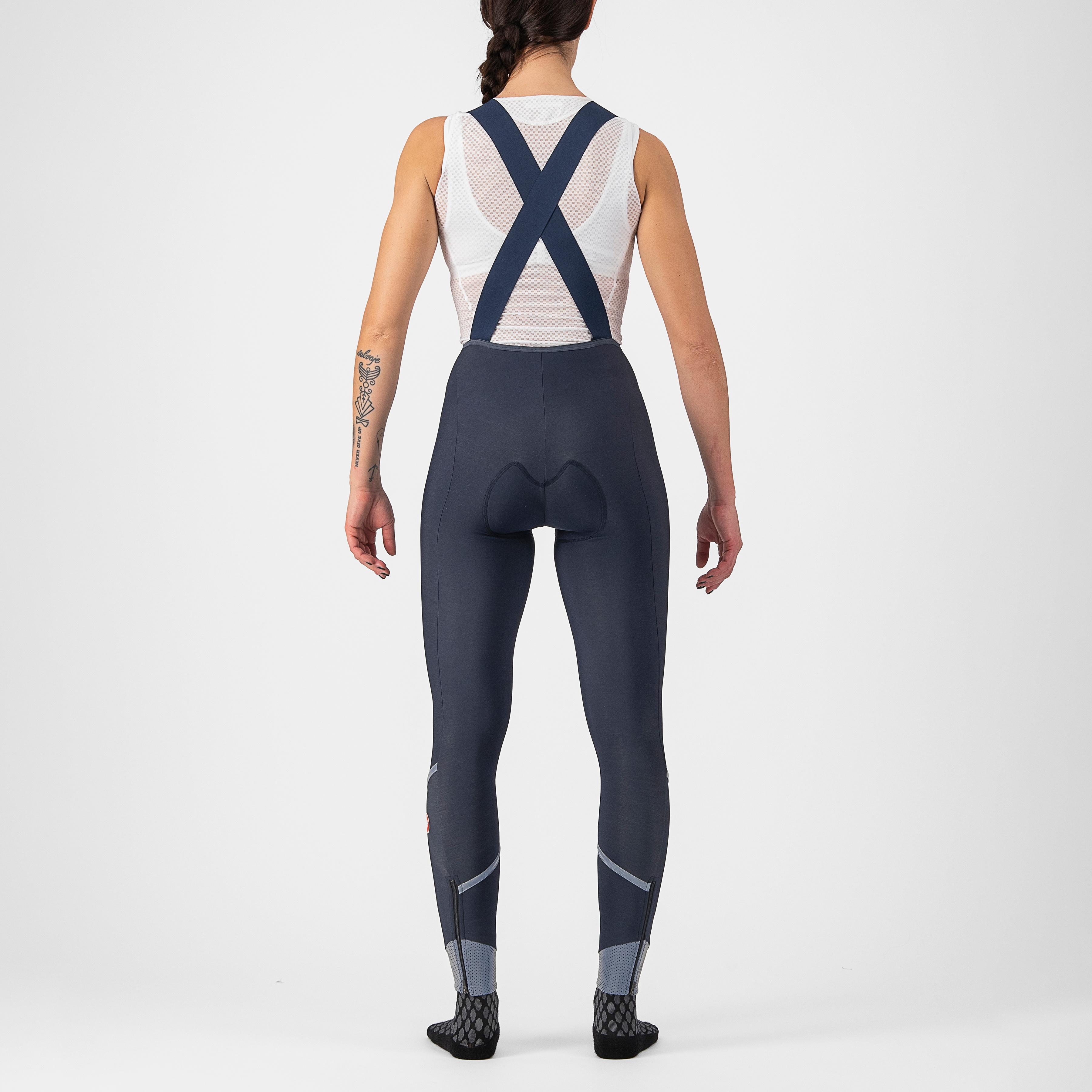 Velocissima dt bibtight - savile blue/silver-silver refl - castelli