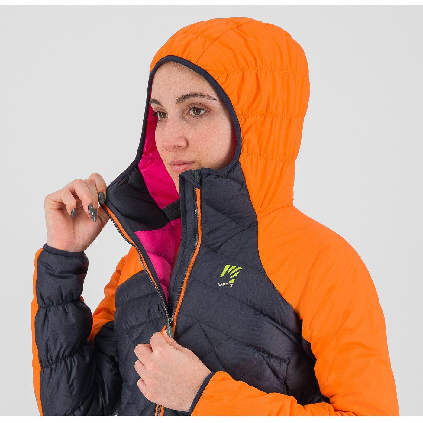 Lastei active plus w jacket - vulcan/vibrant orange - karpos