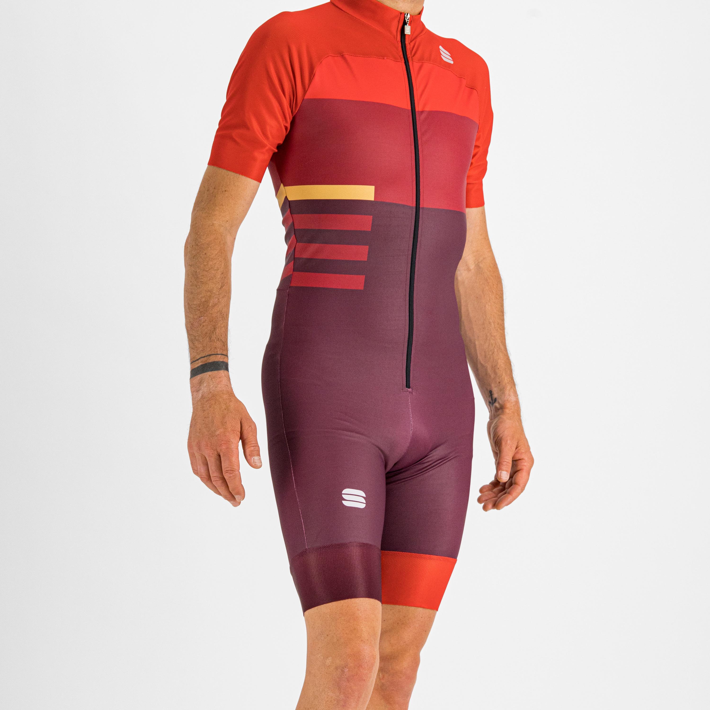 Cardio skiroll suit - red wine/red - sportful