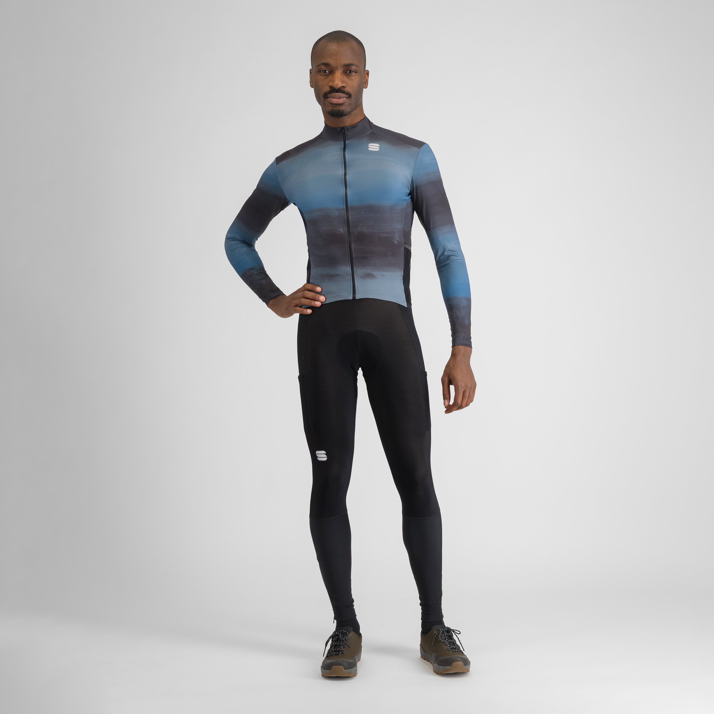 Flow  supergiara thermal jersey - teal blu - sportful