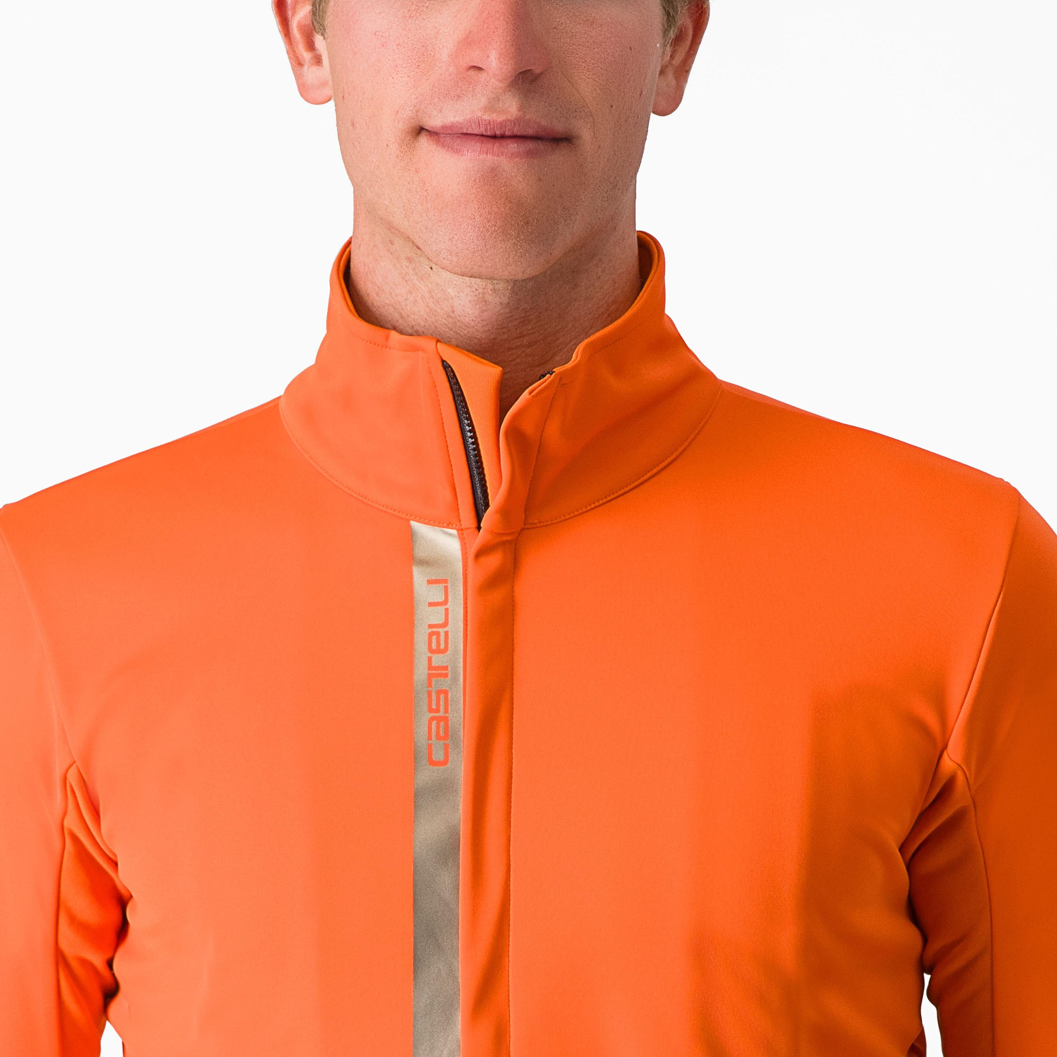 Entrata jacket - red orange/metal brown - castelli