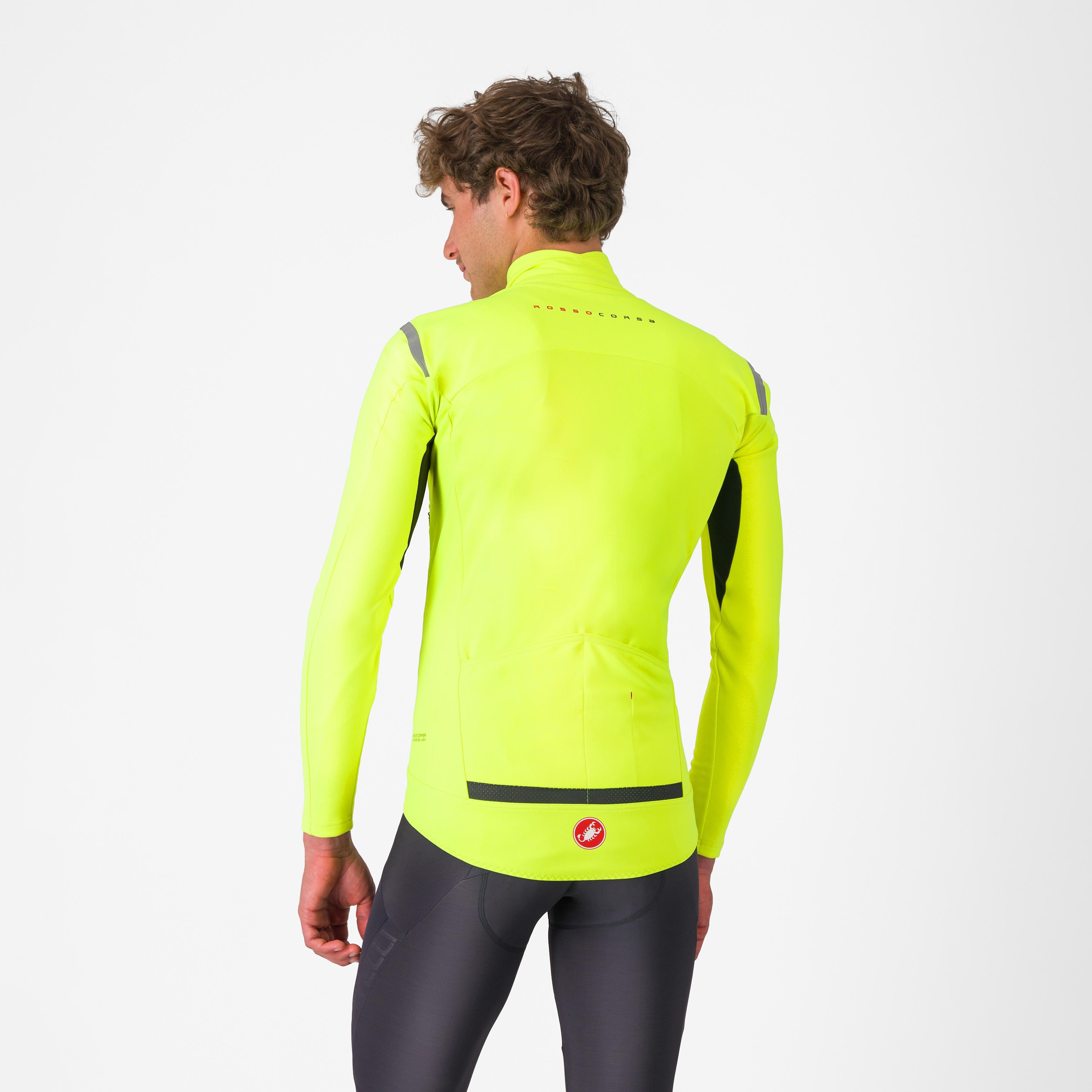 Perfetto ros long sleeve - yellow fluo/silver reflex - castelli