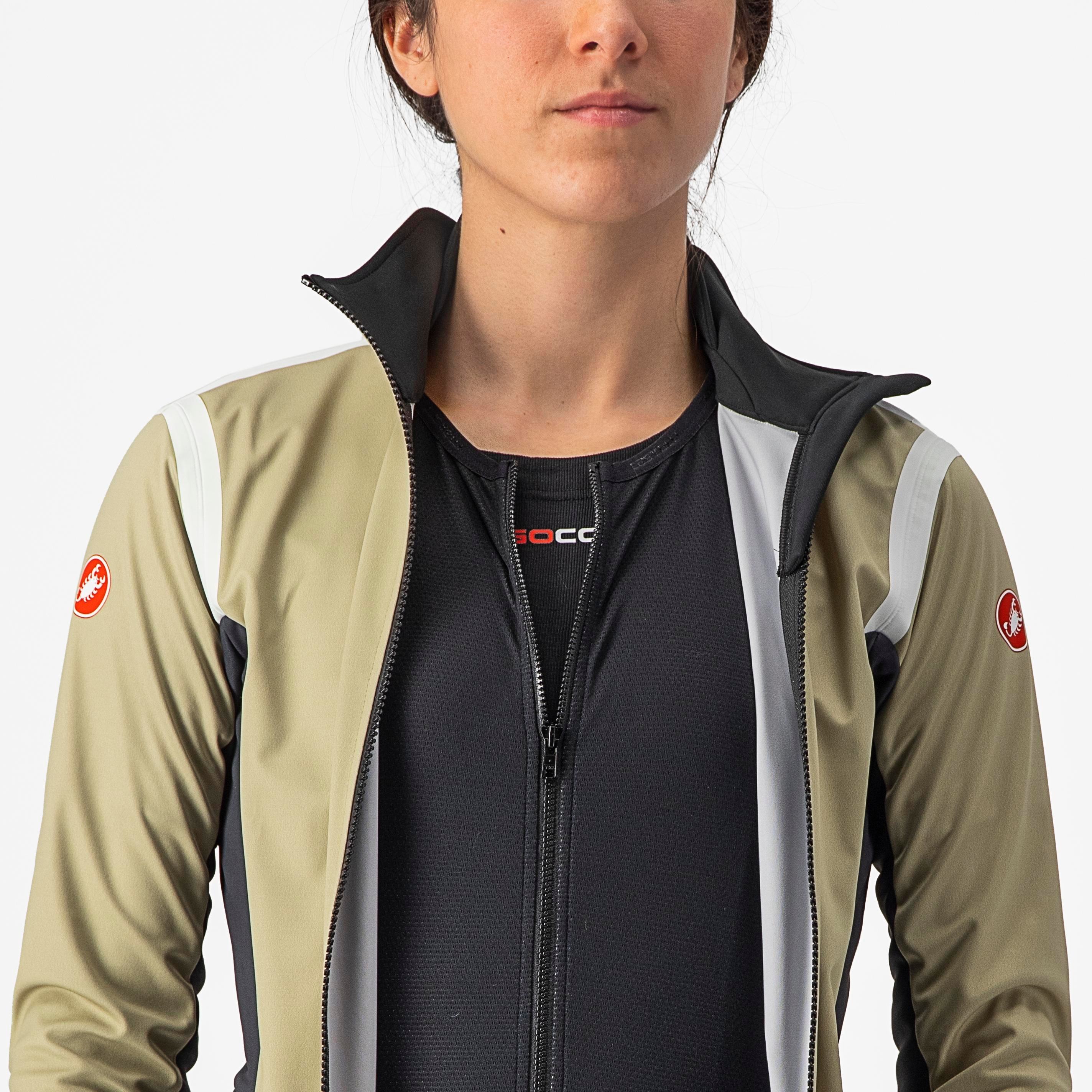 Alpha ros 2 w light jacket - green tea/dark gray-white - castelli