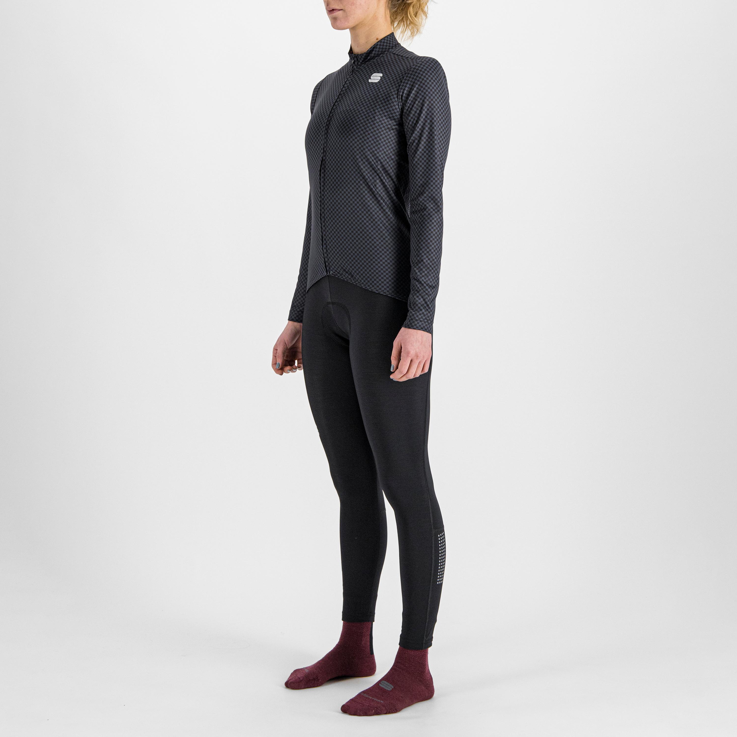 Checkmate w thermal jersey - black galaxy blue pompelmo - sportful