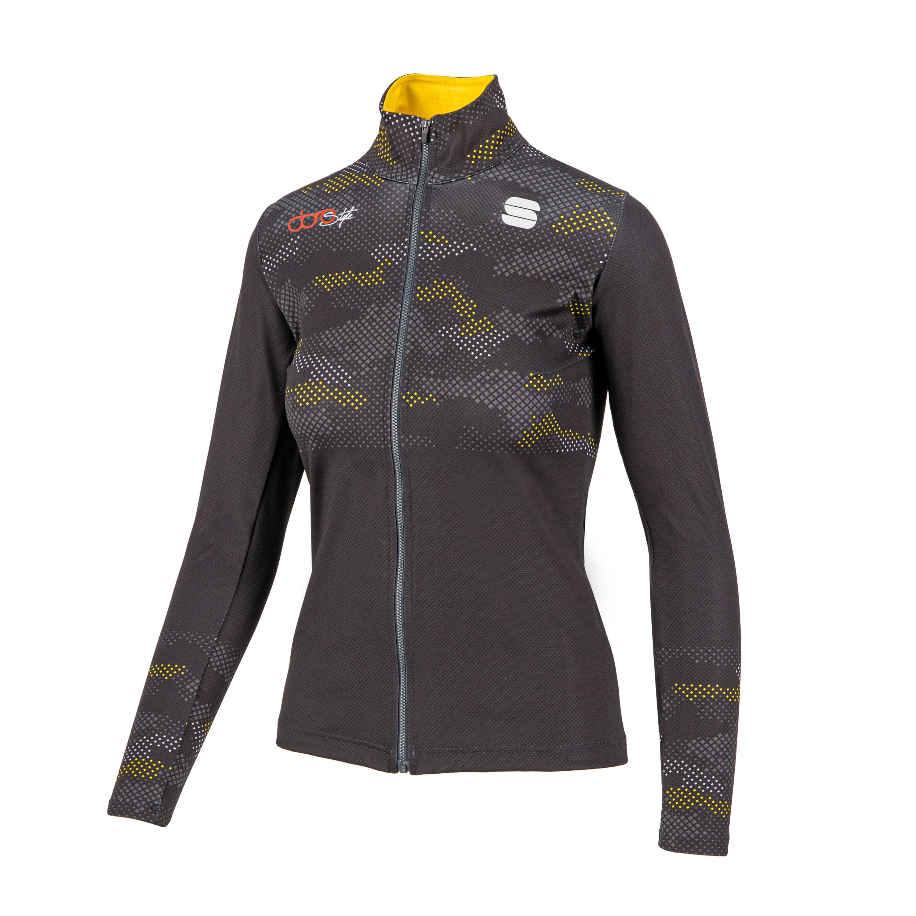 Doro rythmo jersey - dark gray/yellow - sportful
