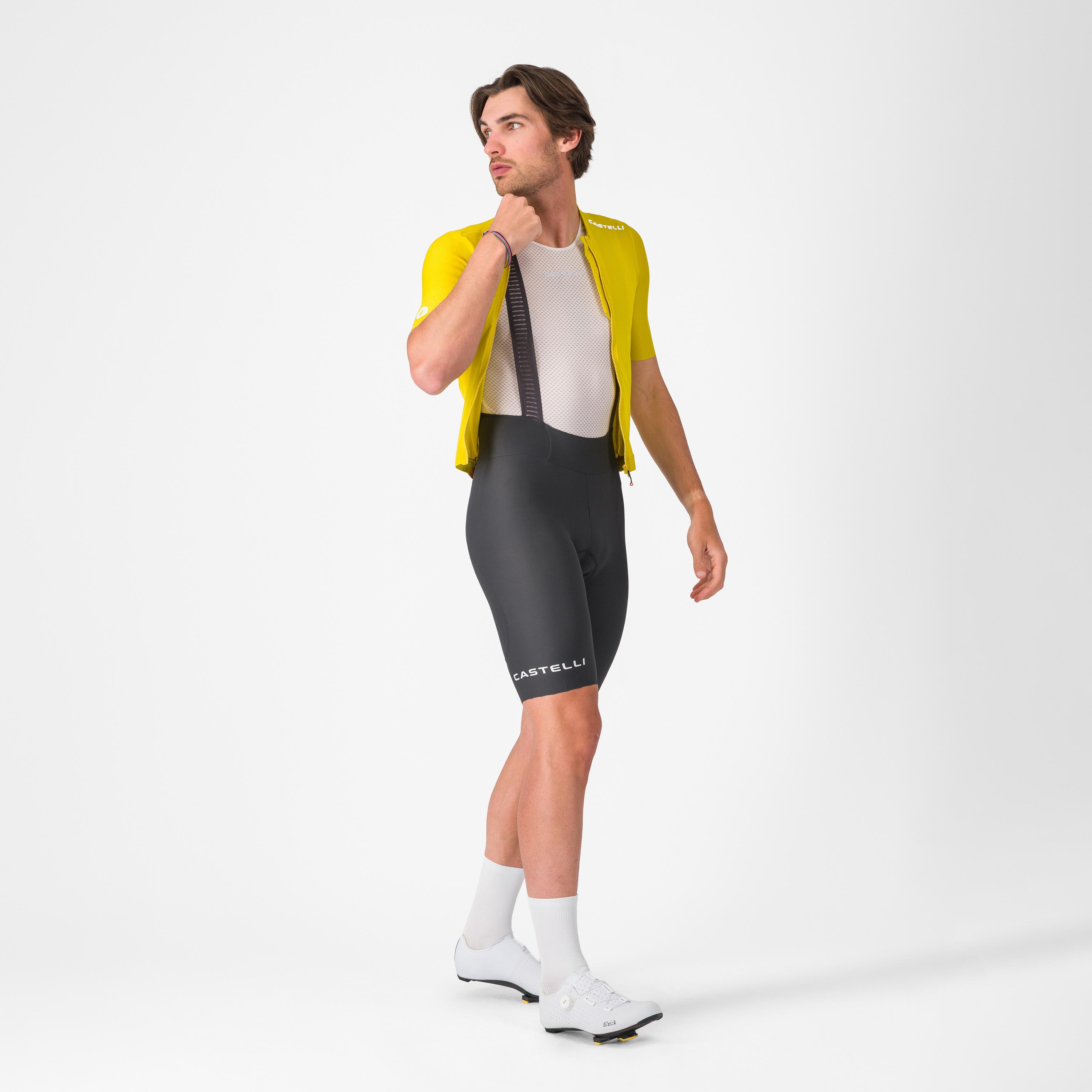 Espresso 2 bibshort - dark gray - castelli