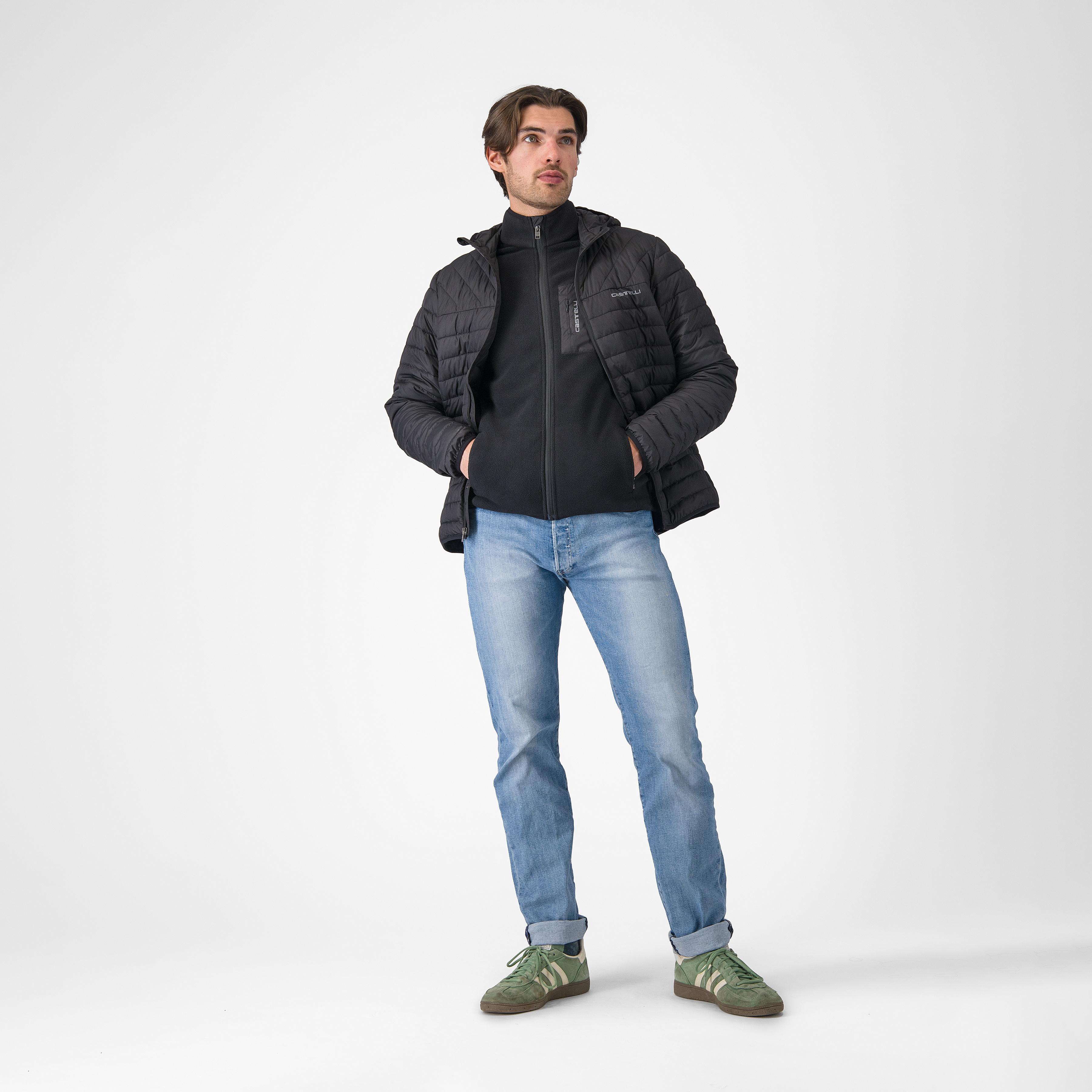 Classico puffy jacket - black - castelli
