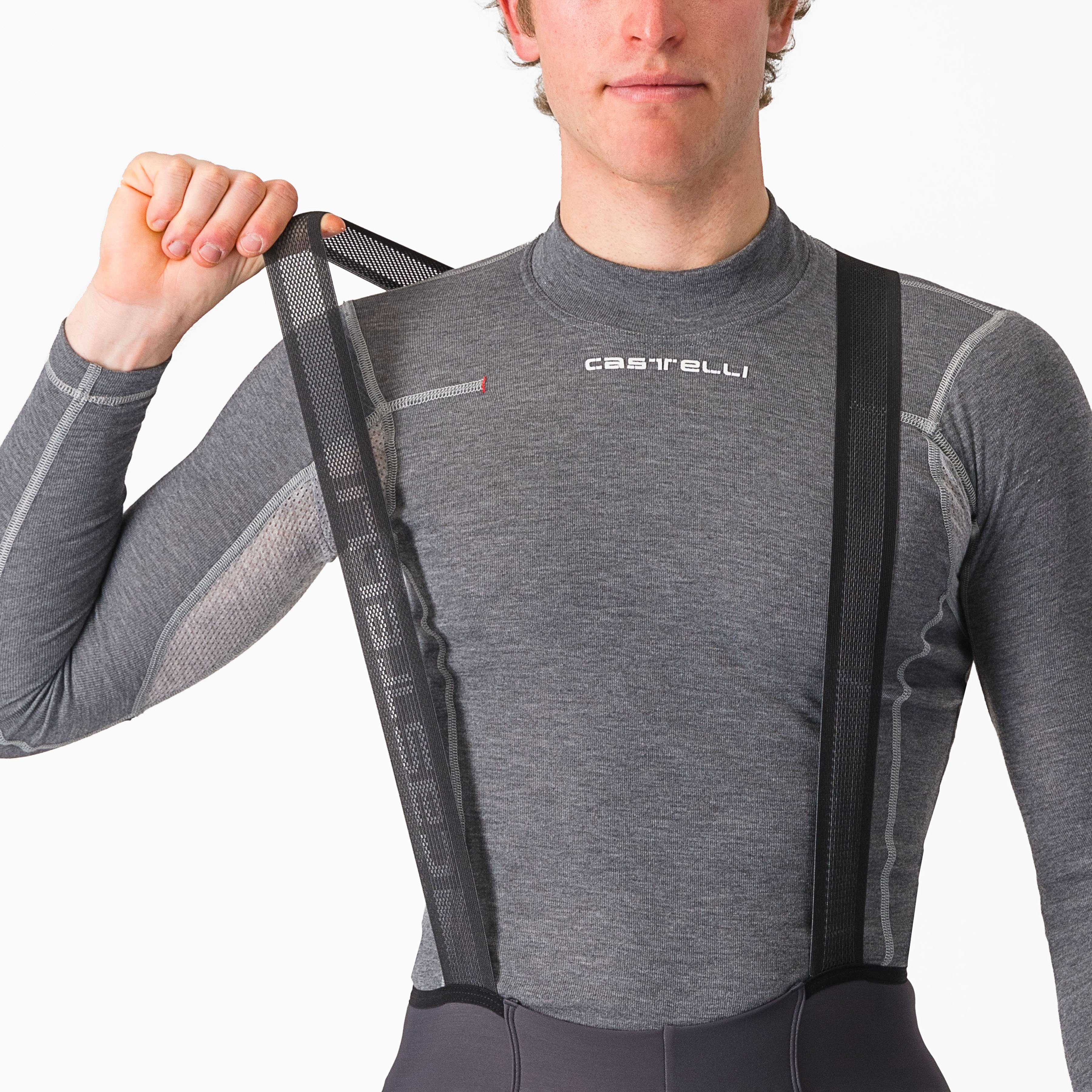 Espresso bibtight - dark gray - castelli