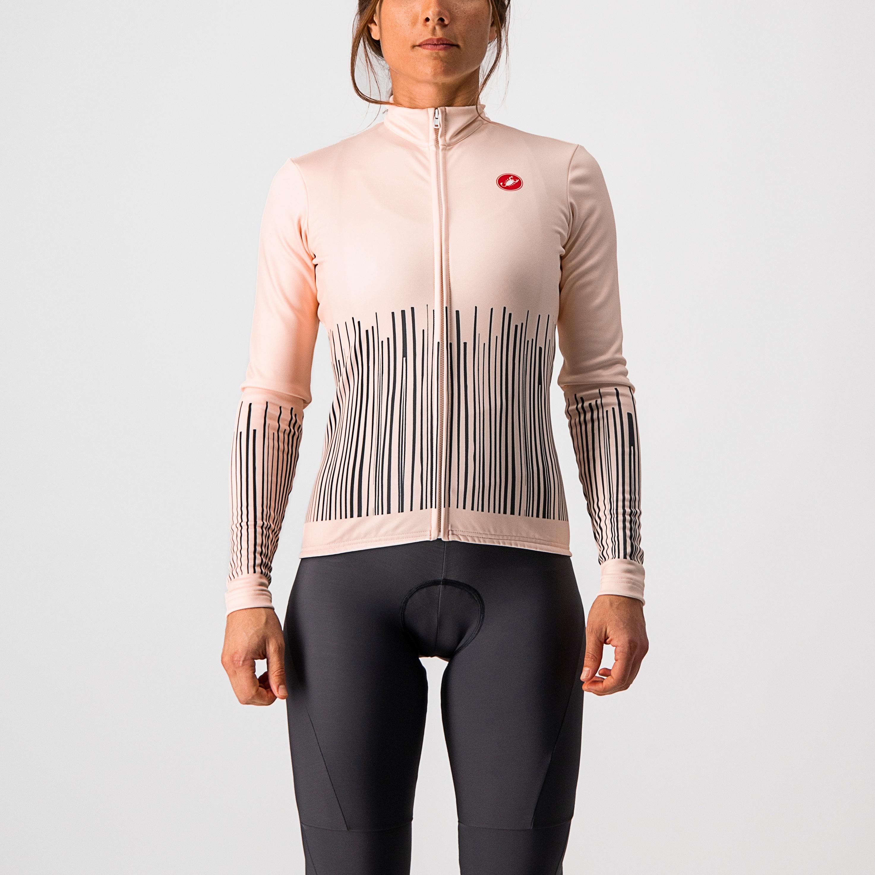 Sorpresa jersey fz - soft pink/dark gray - castelli