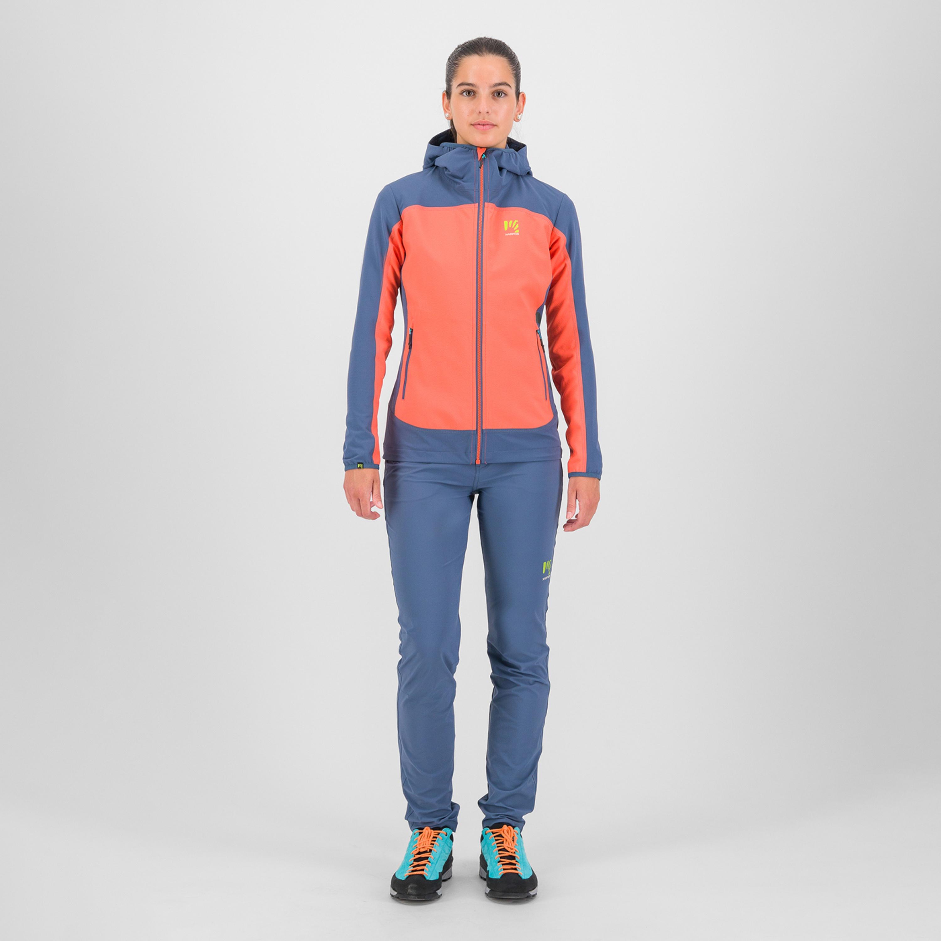 Parete w jacket - hot coral/vintage indigo - karpos